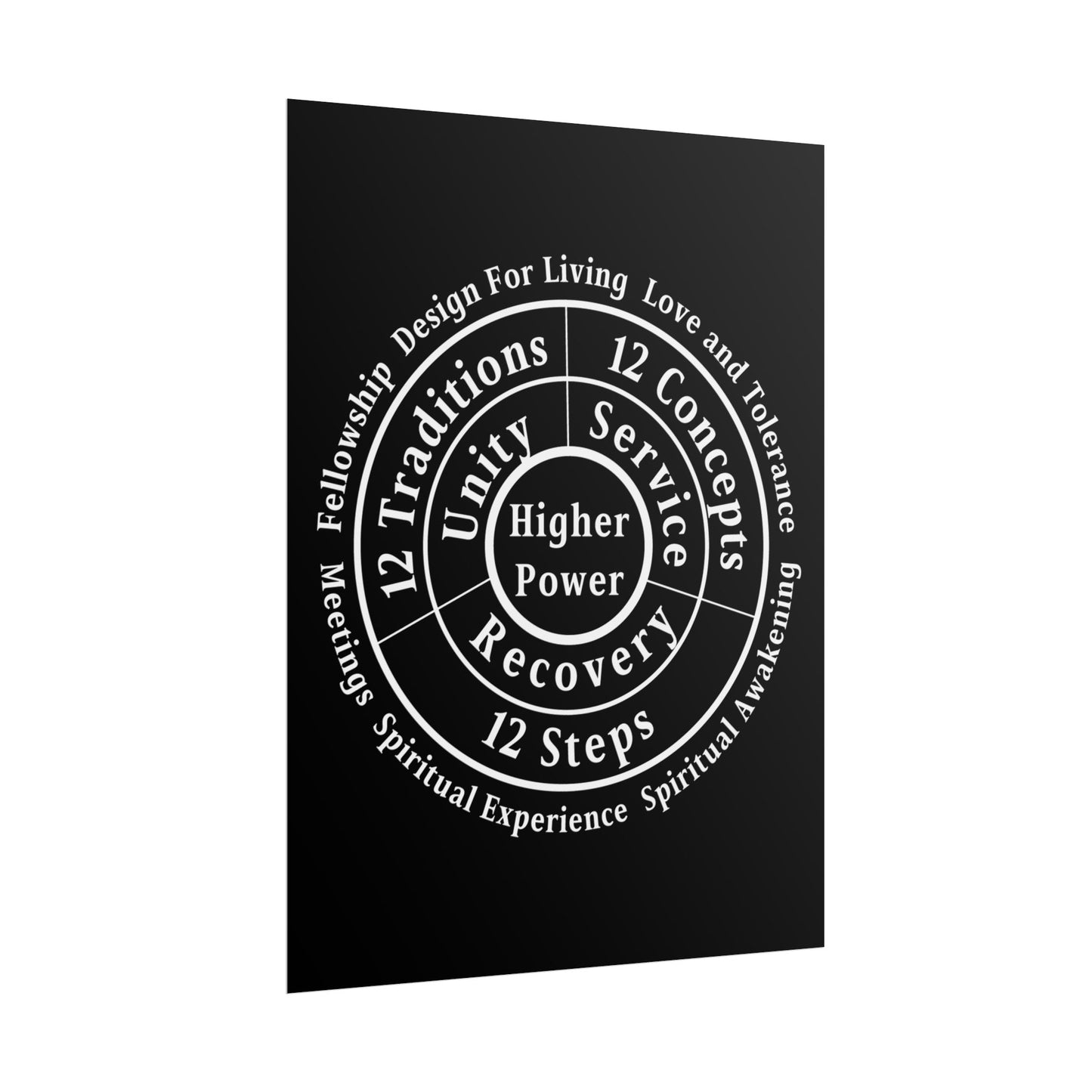 Haler Smith Rolled Poster - Higher Power 1 - Black Matte Finish