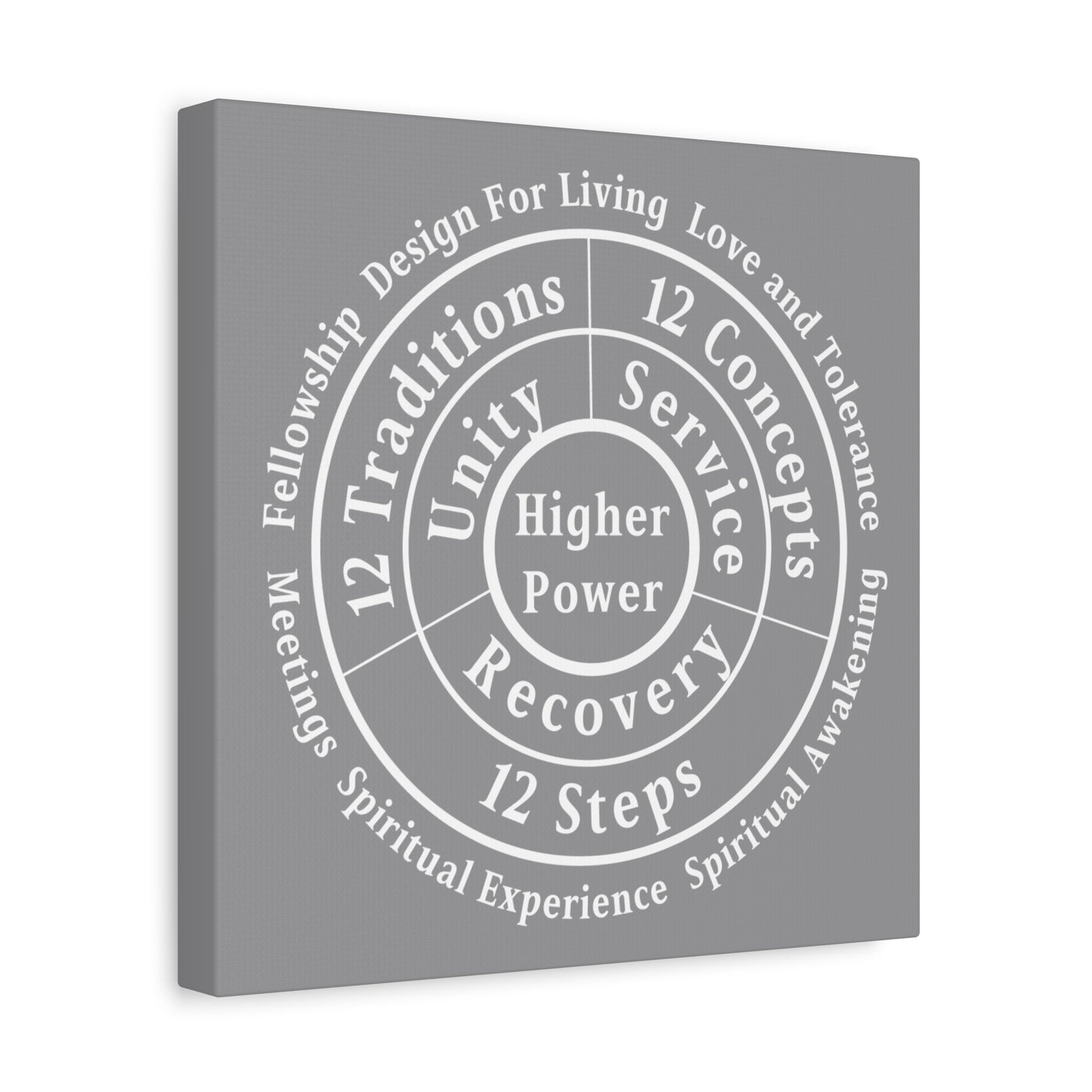 Haler Smith - Canvas - Haler Smith Matte Canvas - Higher Power 1 - Gray Matte Finish
