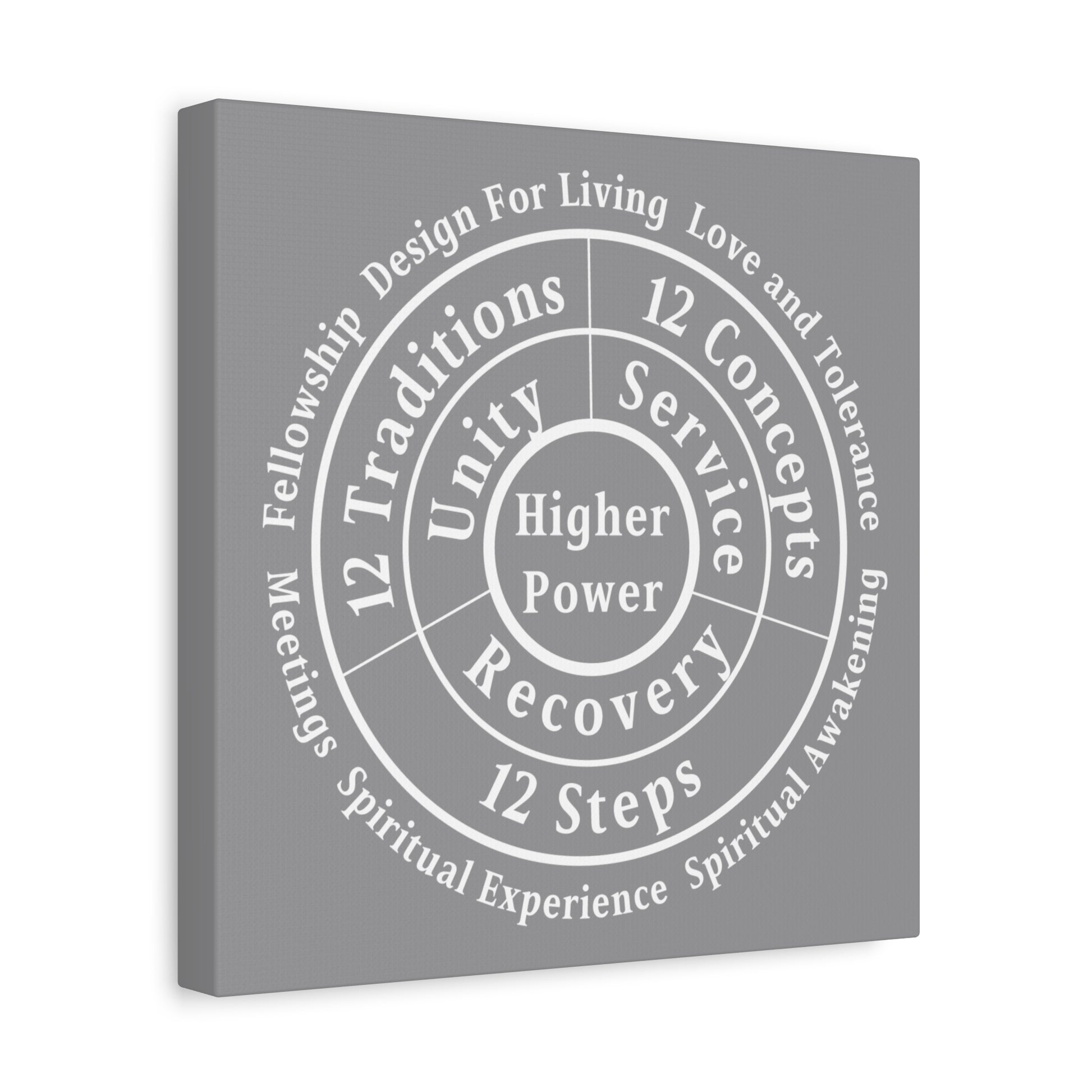 Haler Smith - Canvas - Haler Smith Matte Canvas - Higher Power 1 - Gray Matte Finish