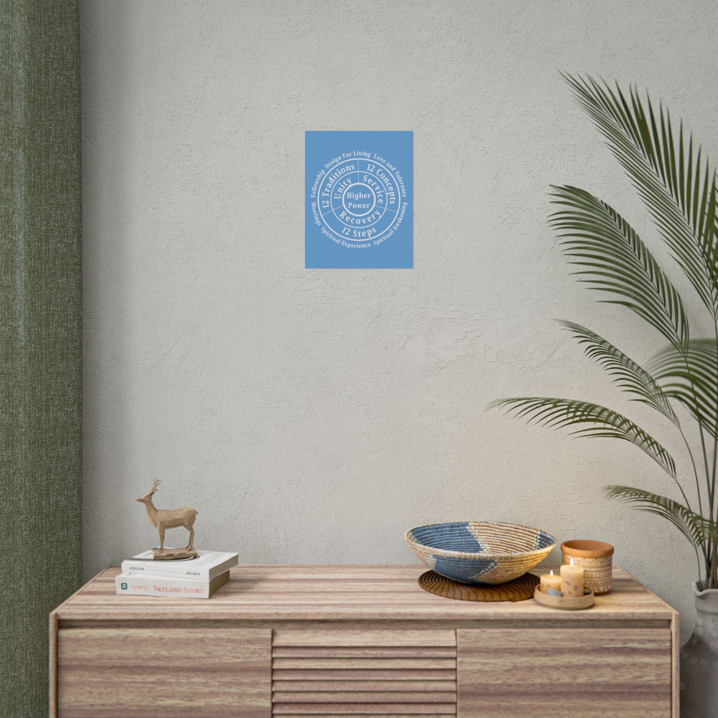 Haler Smith Rolled Poster - Higher Power 1 - Light Blue Matte Finish