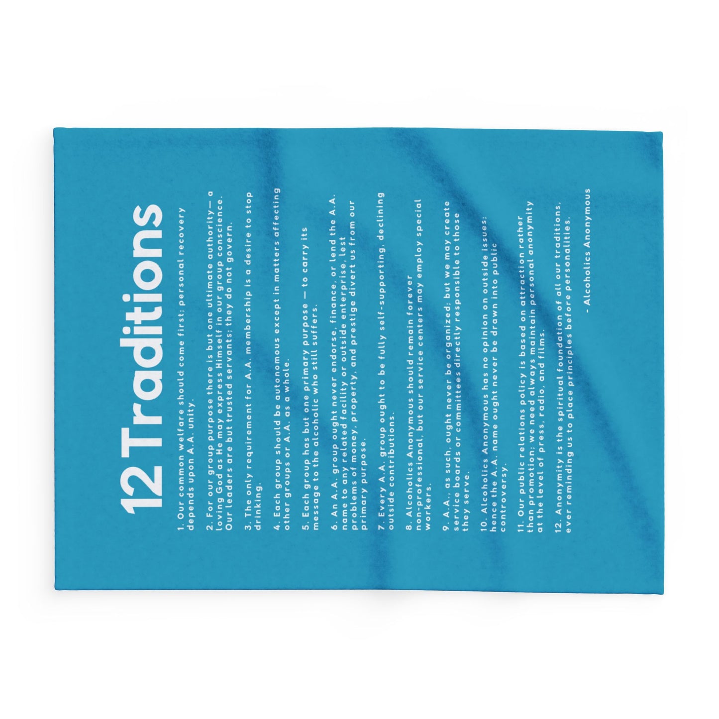 Haler Smith - Home Decor - Haler Smith Polar Fleece Blanket - 12 Traditions - Turquoise