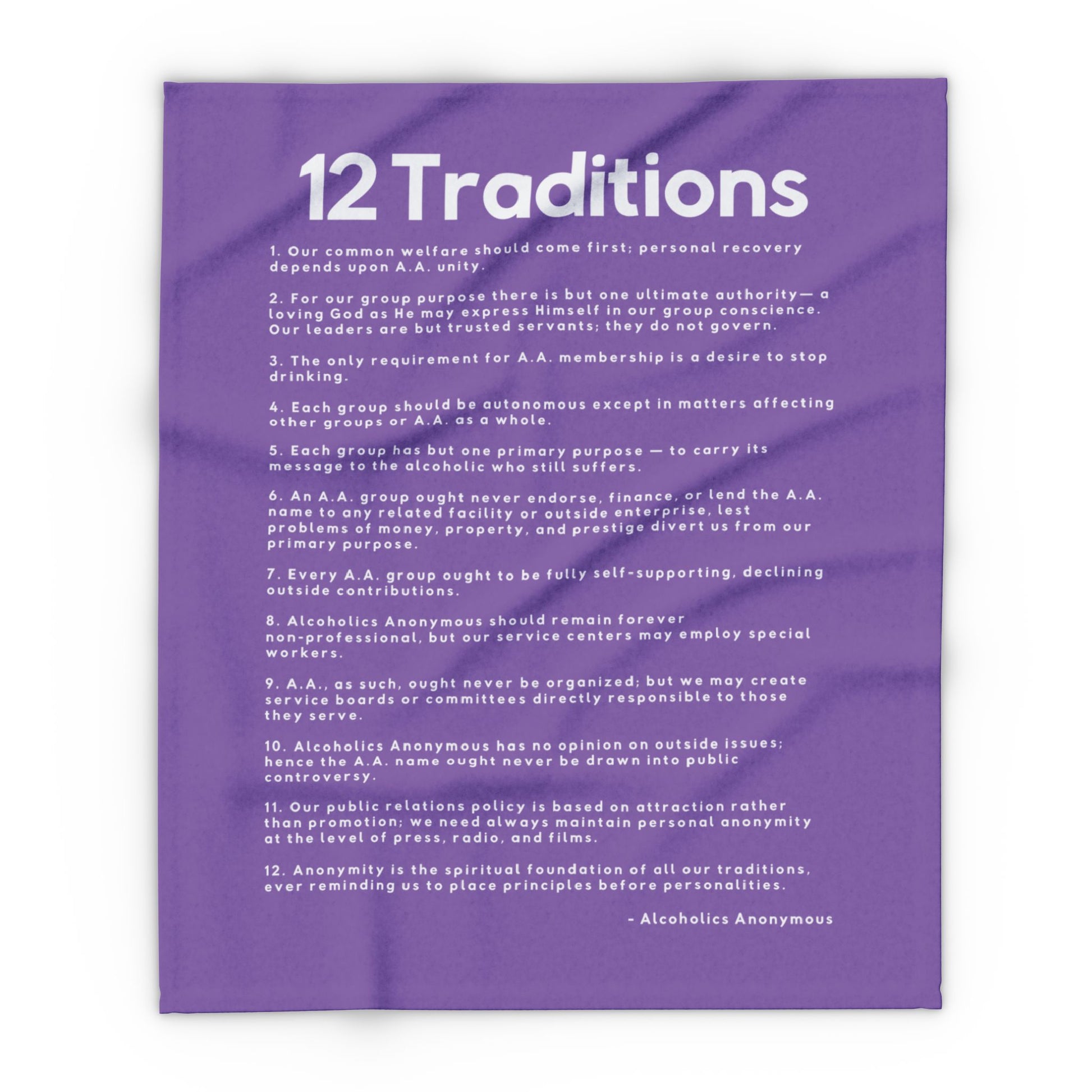 Haler Smith - Home Decor - Haler Smith Polar Fleece Blanket - 12 Traditions - Light Purple
