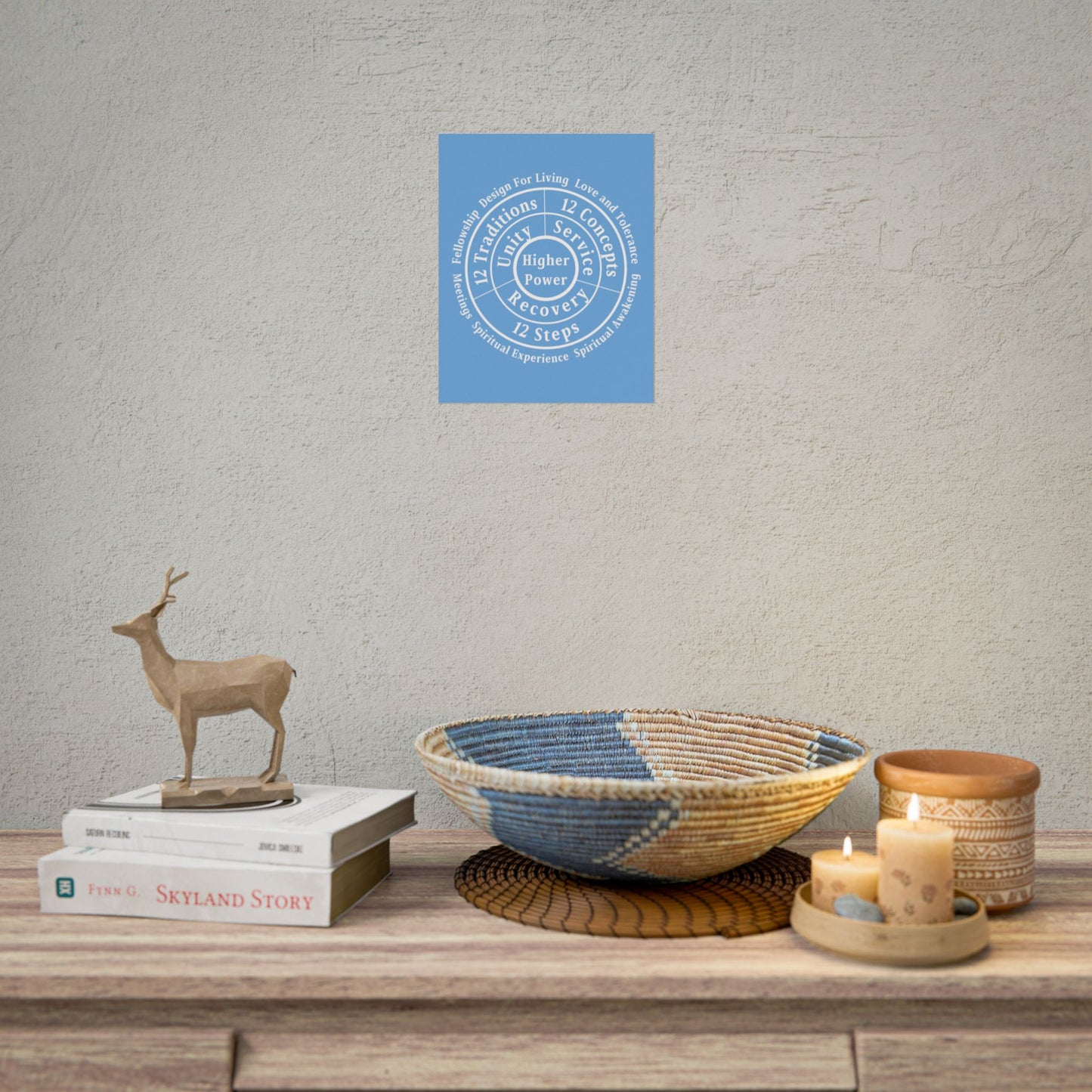 Haler Smith Rolled Poster - Higher Power 1 - Light Blue Matte Finish