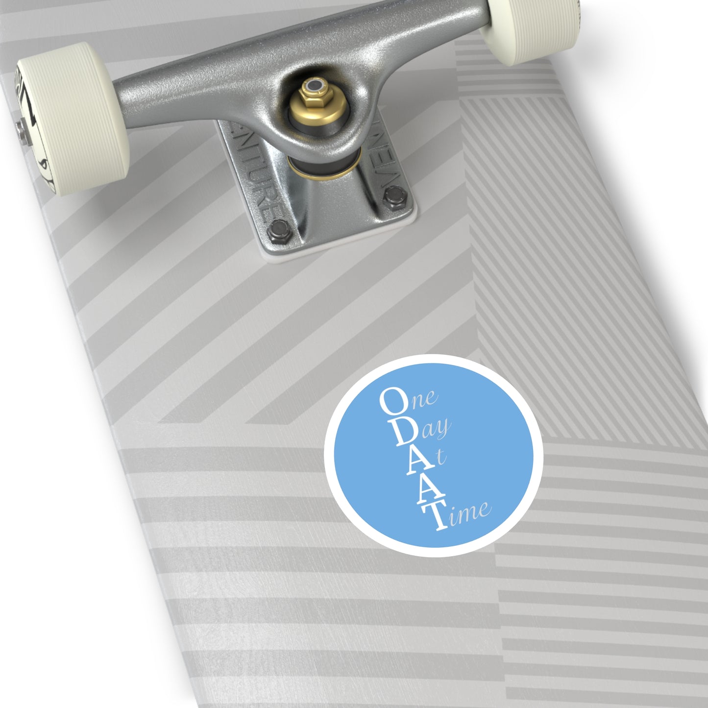 Haler Smith Vinyl Round Sticker - ODAAT - Light Blue
