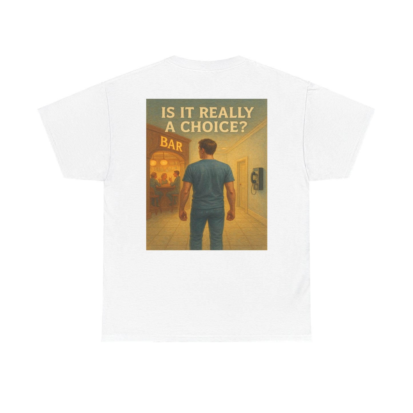 Haler Smith Heavy Cotton Short Sleeve Tee S-XL - Is It Really My Choice - Bar and Phone