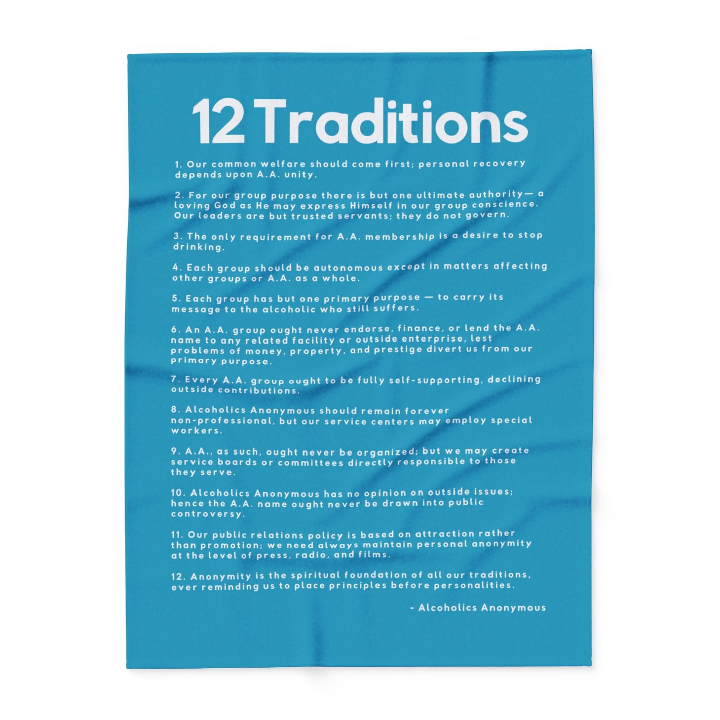 Haler Smith - Home Decor - Haler Smith Polar Fleece Blanket - 12 Traditions - Turquoise