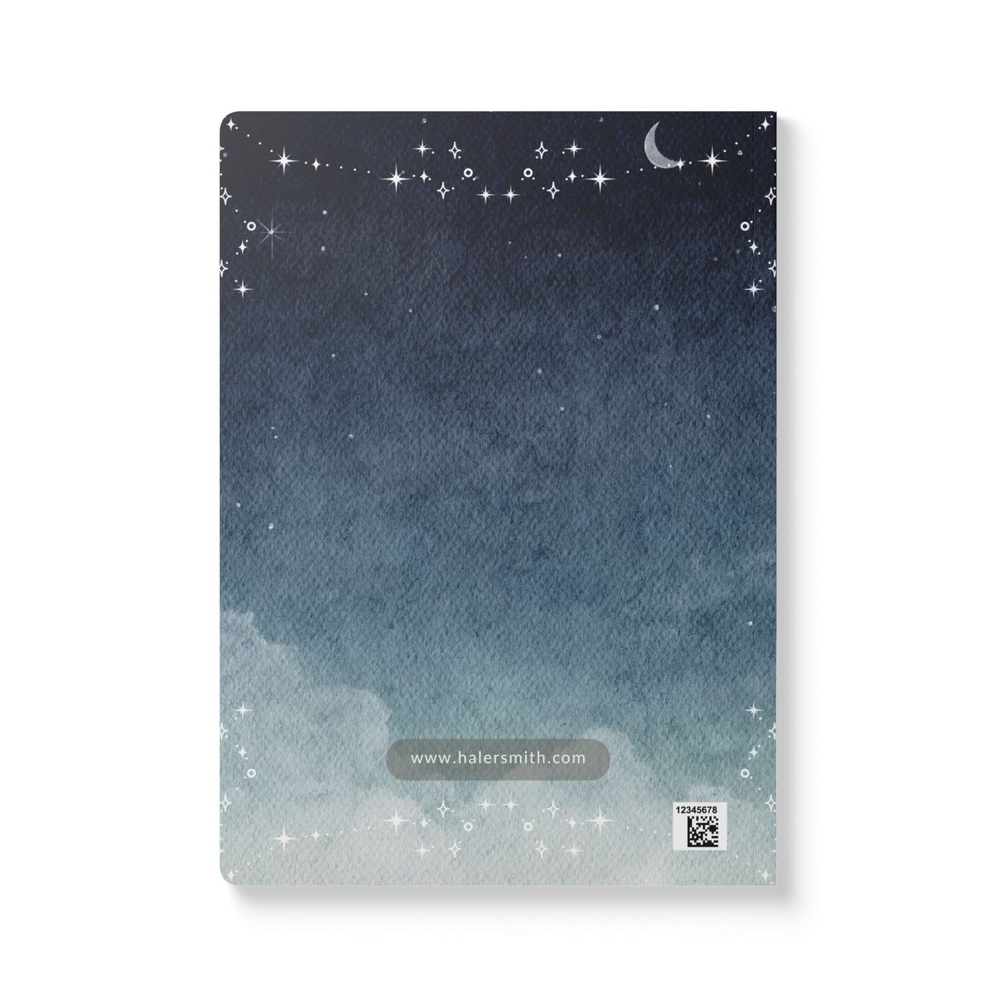 Haler Smith Guided Softcover Journal - Step 11 Evening Review - Starry Night Scene - White Letters