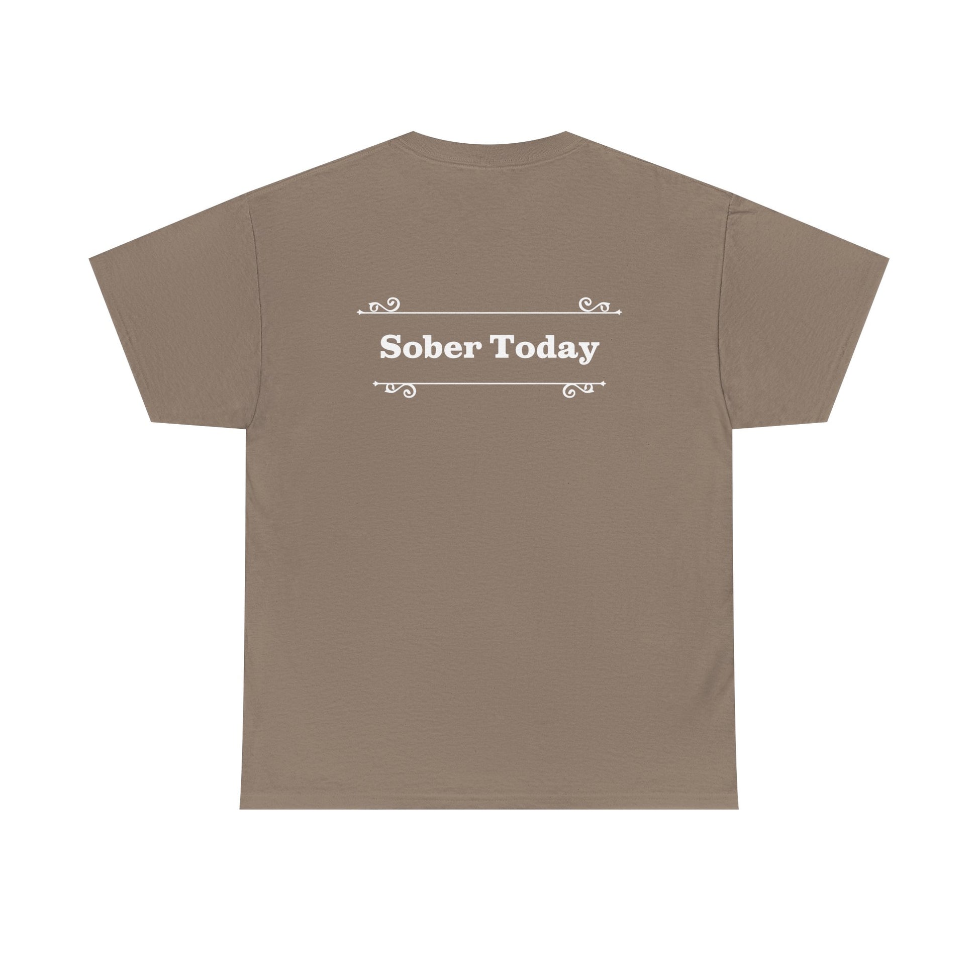 Haler Smith - T-Shirt - Haler Smith Heavy Cotton Short Sleeve Tee - Sober Today 1 - S - XL