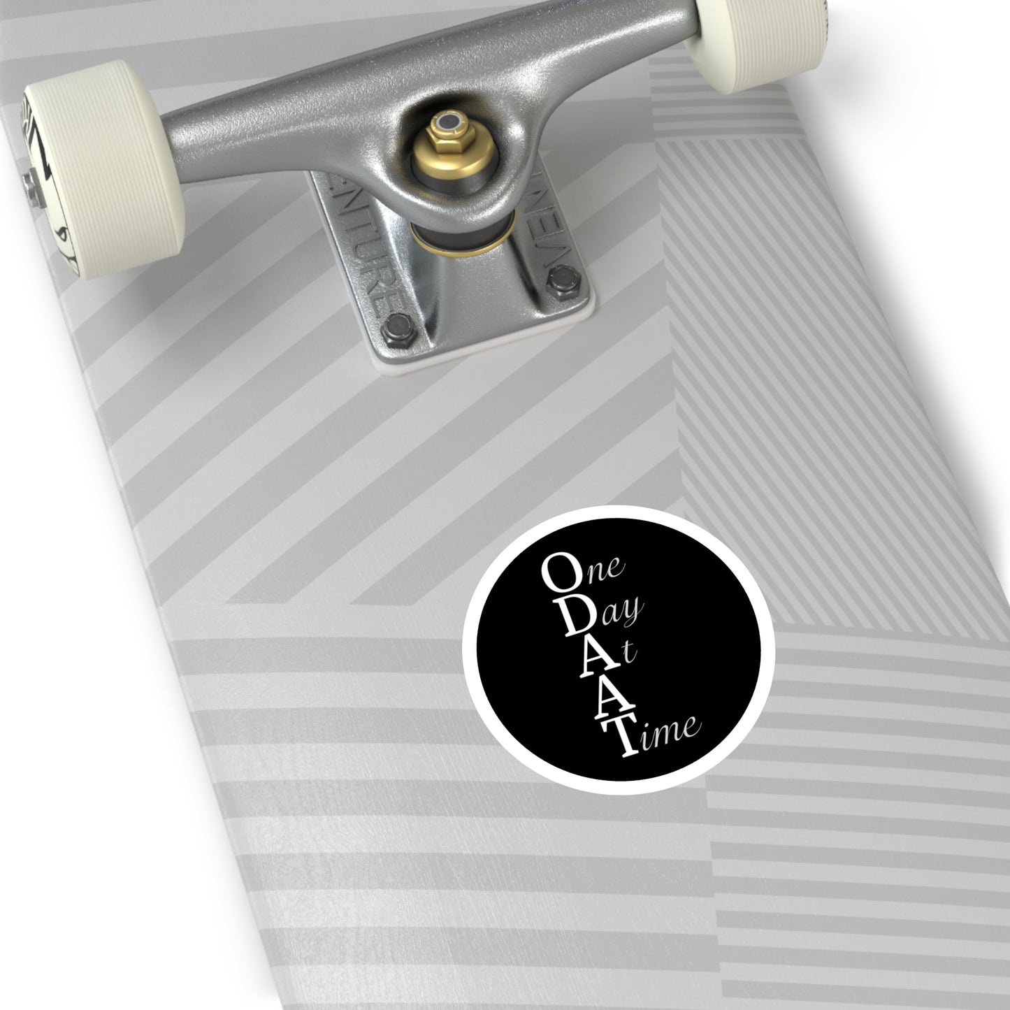 Haler Smith Vinyl Round Sticker - ODAAT - Black