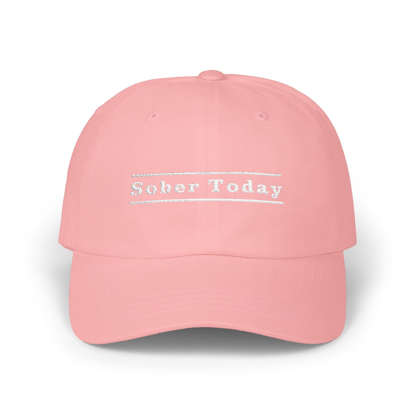 Haler Smith Dad Cap - Sober Today 3 - White