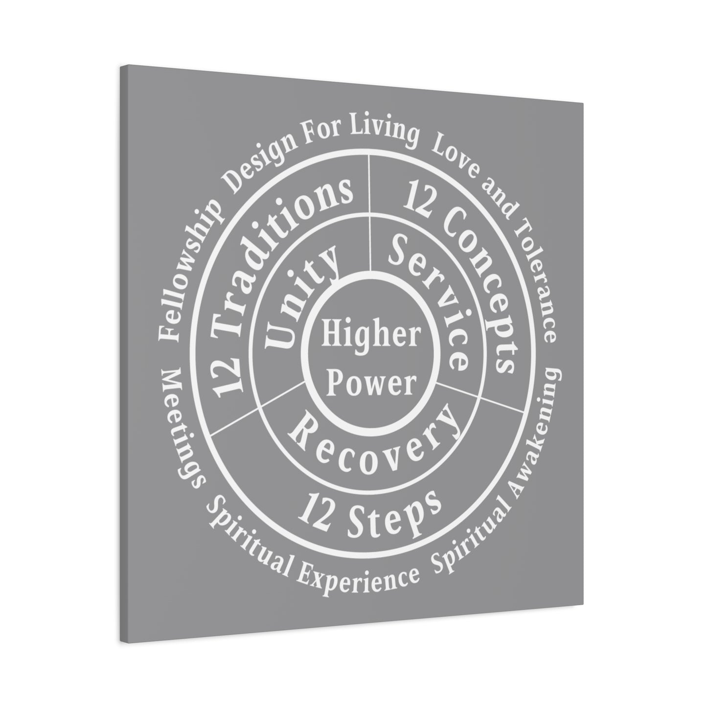 Haler Smith - Canvas - Haler Smith Matte Canvas - Higher Power 1 - Gray Matte Finish