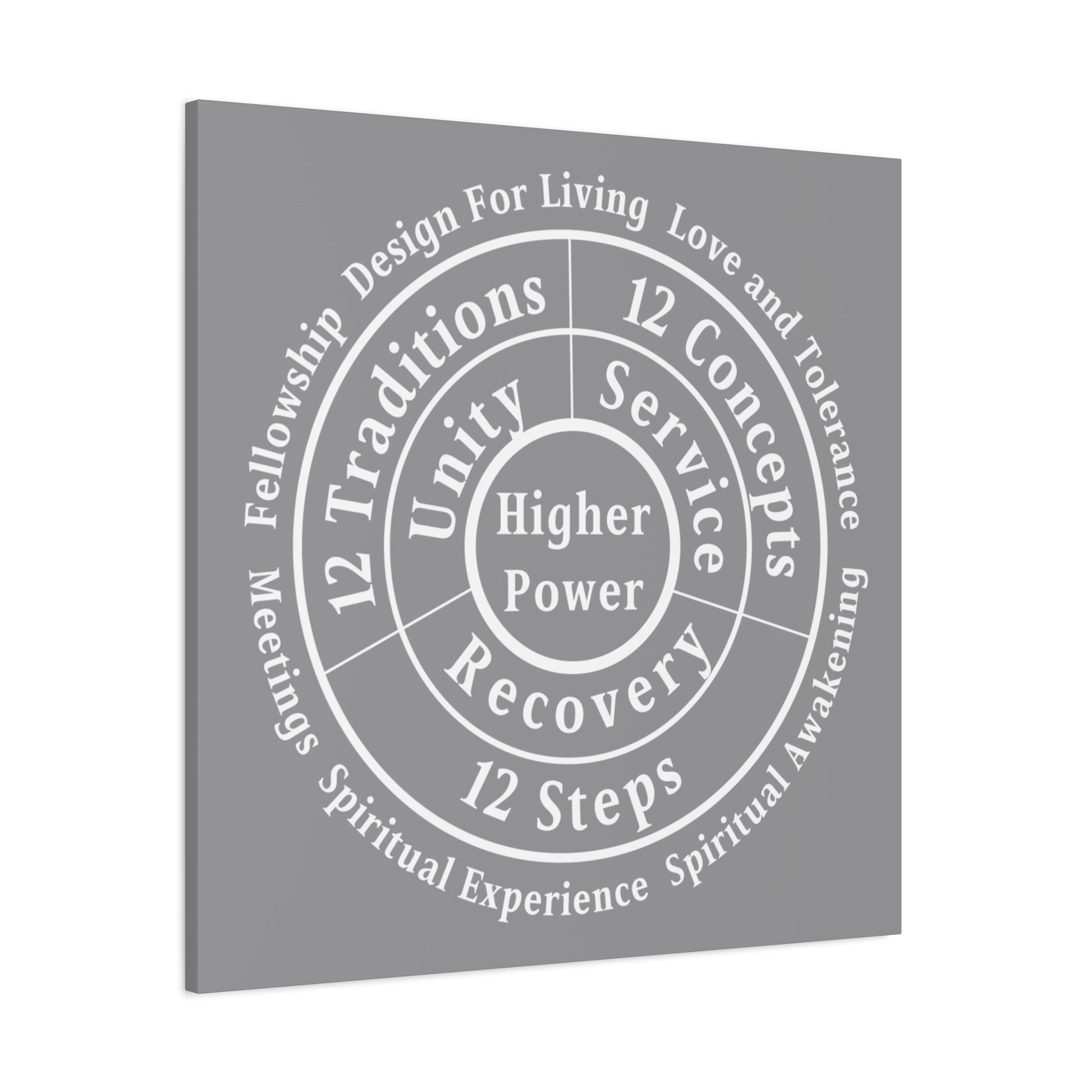 Haler Smith - Canvas - Haler Smith Matte Canvas - Higher Power 1 - Gray Matte Finish
