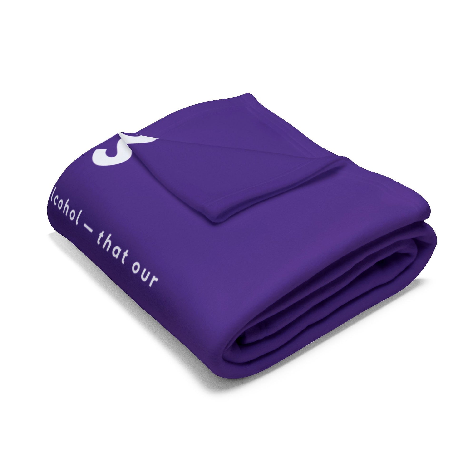 Haler Smith - Home Decor - Haler Smith Polar Fleece Blanket - 12 Steps - Purple