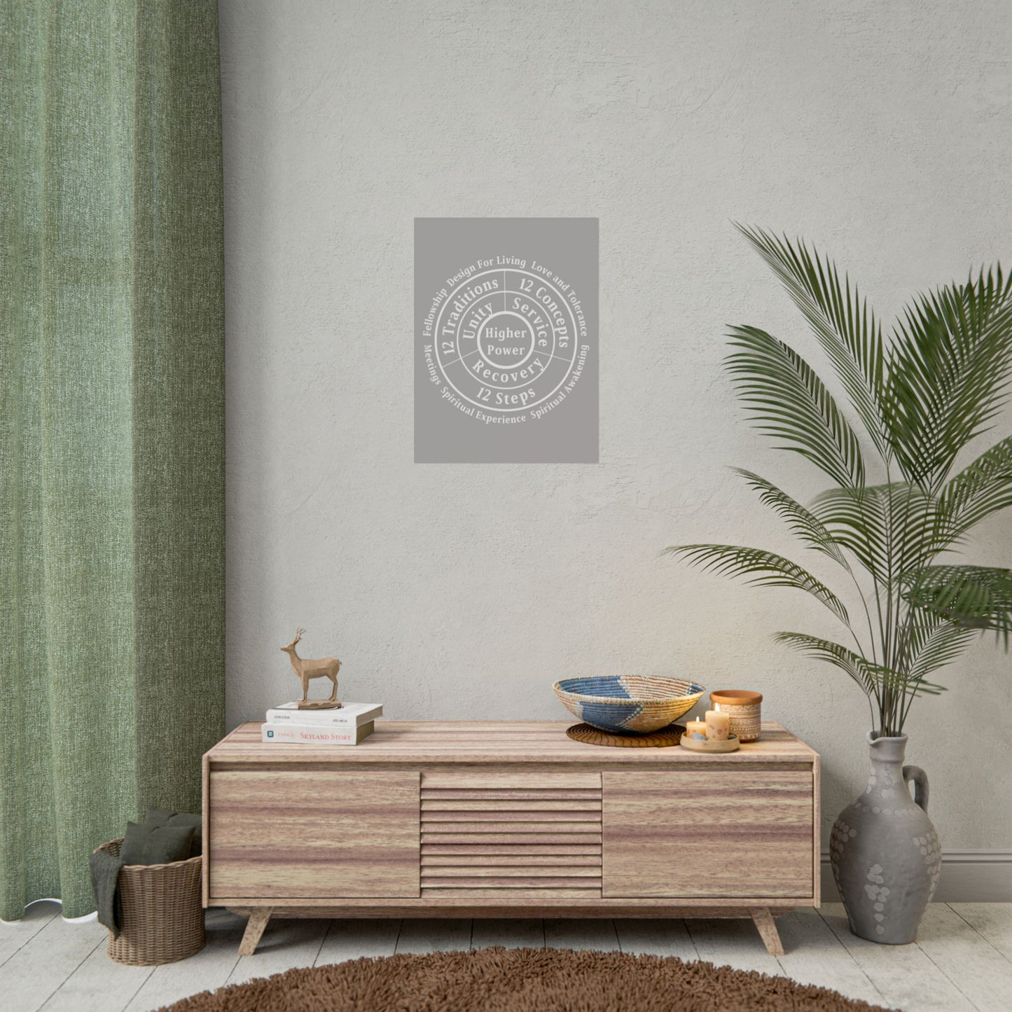 Haler Smith Rolled Poster - Higher Power 1 - Light Gray Matte Finish