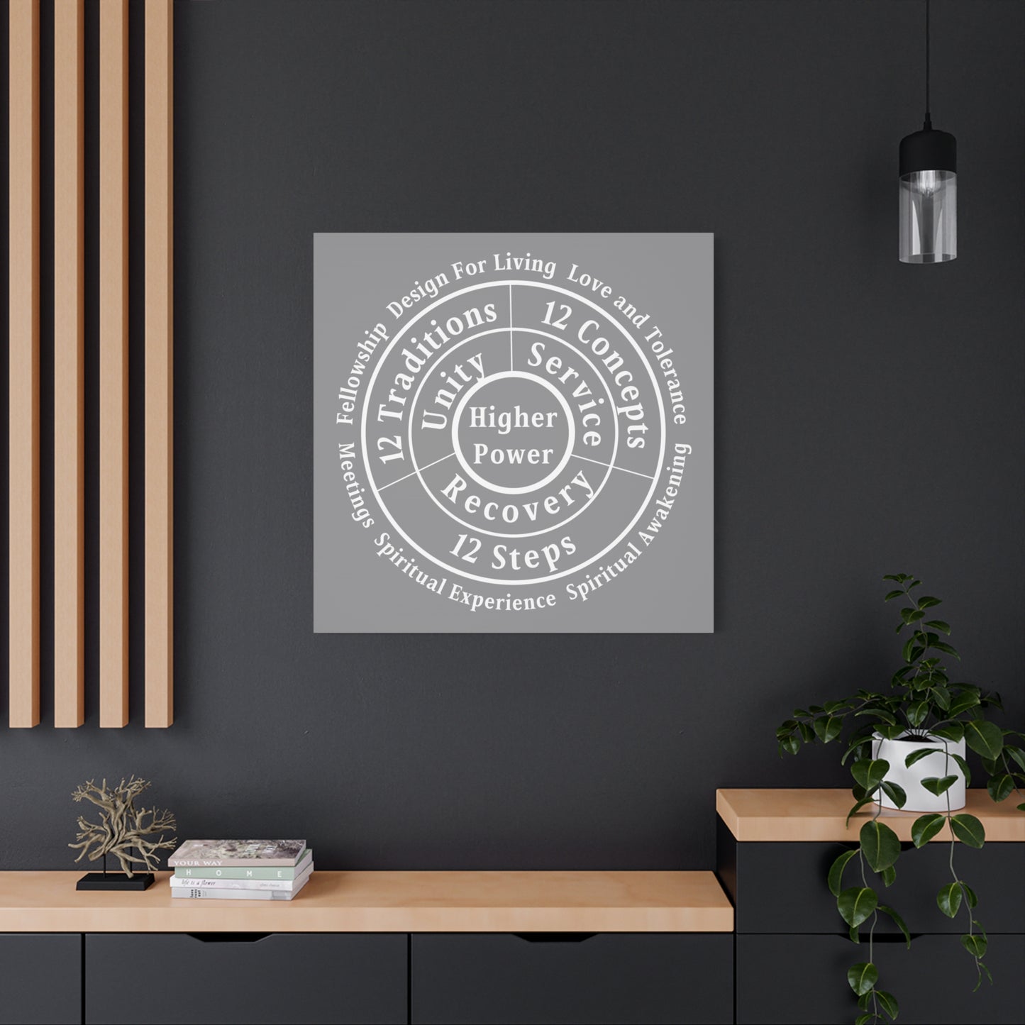 Haler Smith - Canvas - Haler Smith Matte Canvas - Higher Power 1 - Gray Matte Finish