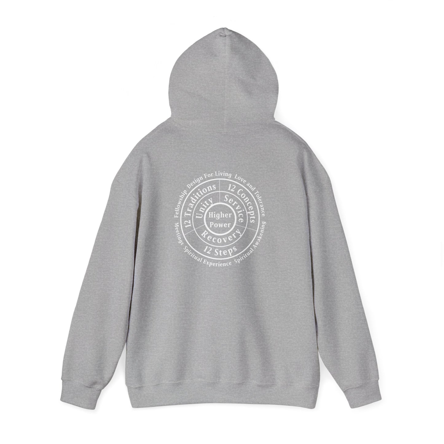 Haler Smith - Hoodie - Haler Smith Cotton Blend Hooded Sweatshirt Hoodie - Higher Power 1 - S - XL
