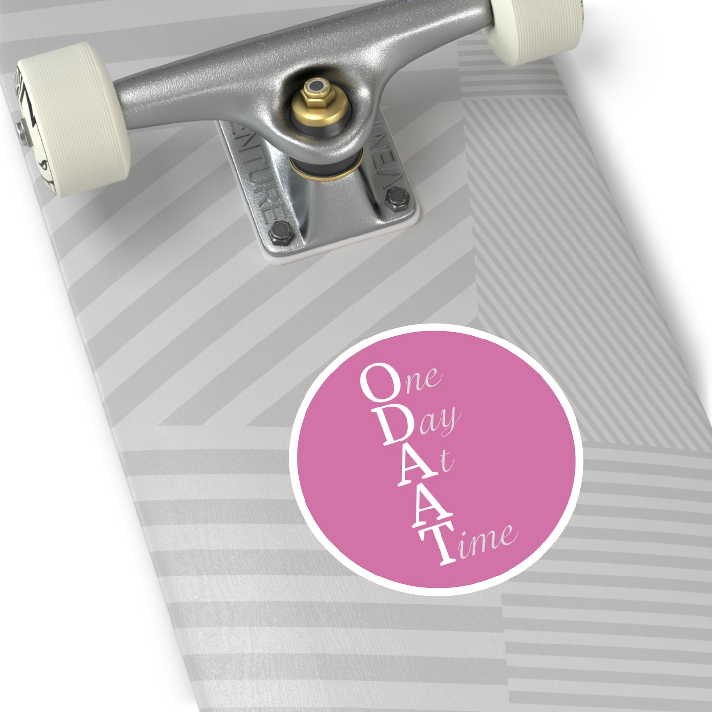 Haler Smith Vinyl Round Sticker - ODAAT - Light Pink