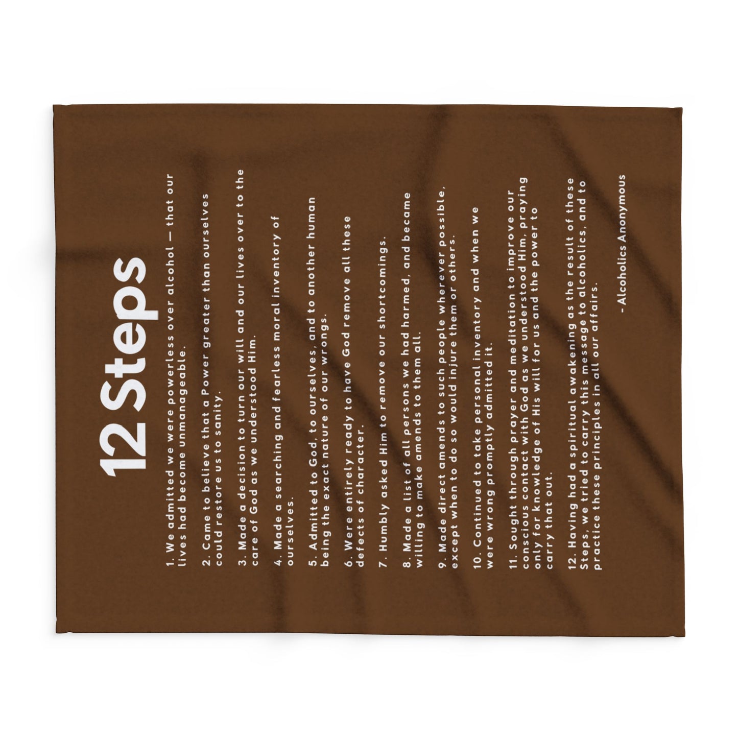 Haler Smith - Home Decor - Haler Smith Polar Fleece Blanket - 12 Steps - Brown