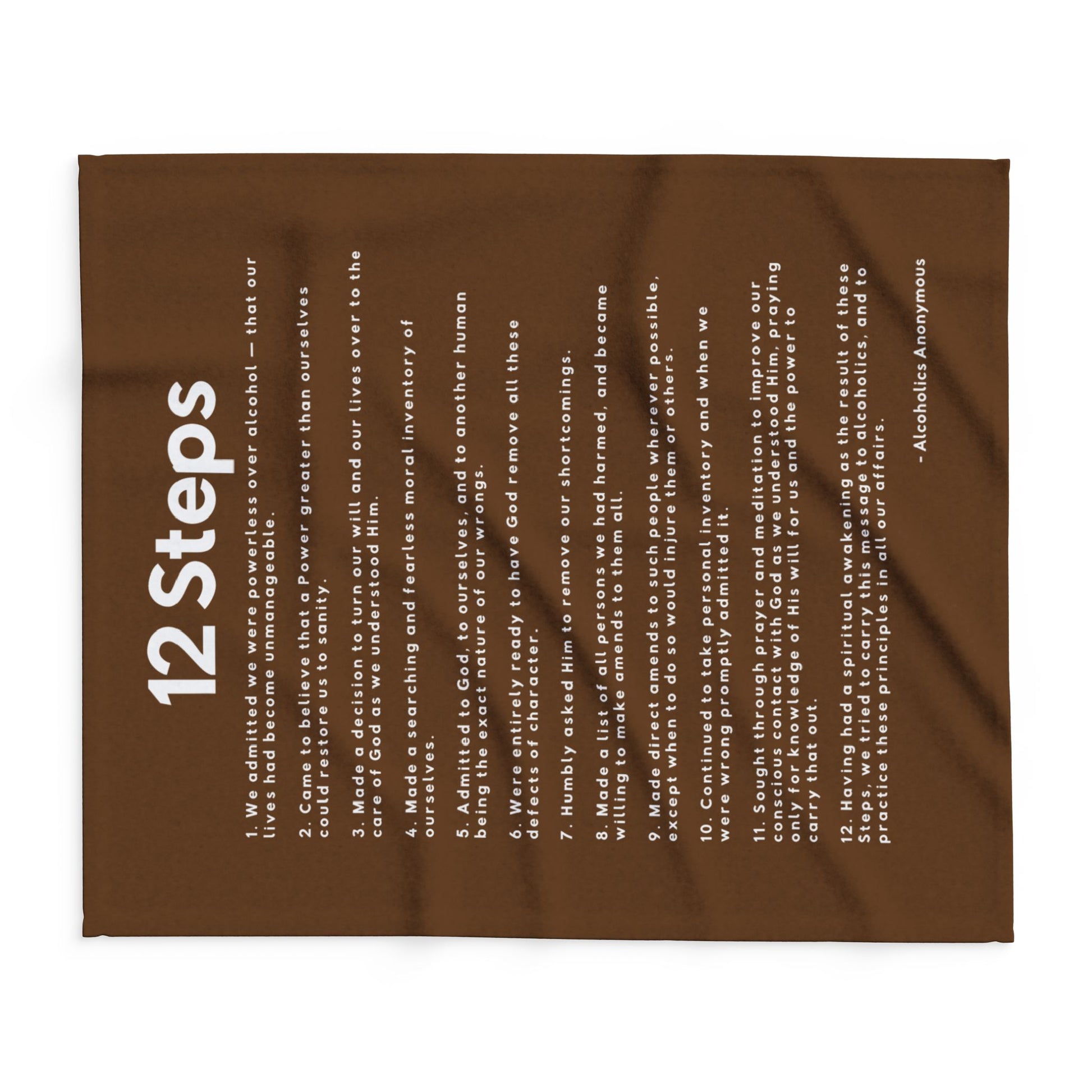 Haler Smith - Home Decor - Haler Smith Polar Fleece Blanket - 12 Steps - Brown