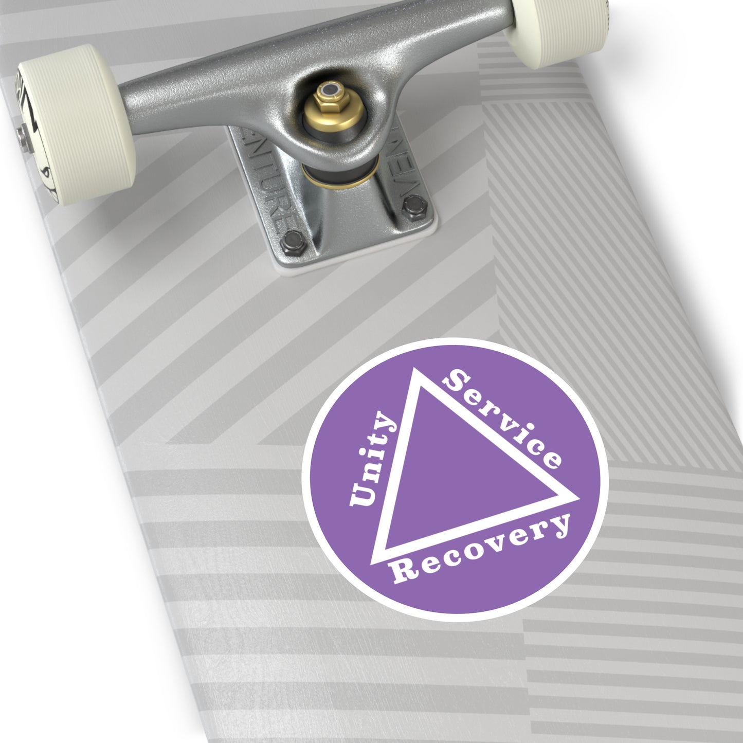 Haler Smith Vinyl Round Sticker - Unity Service Recovery 1 - Light Purple