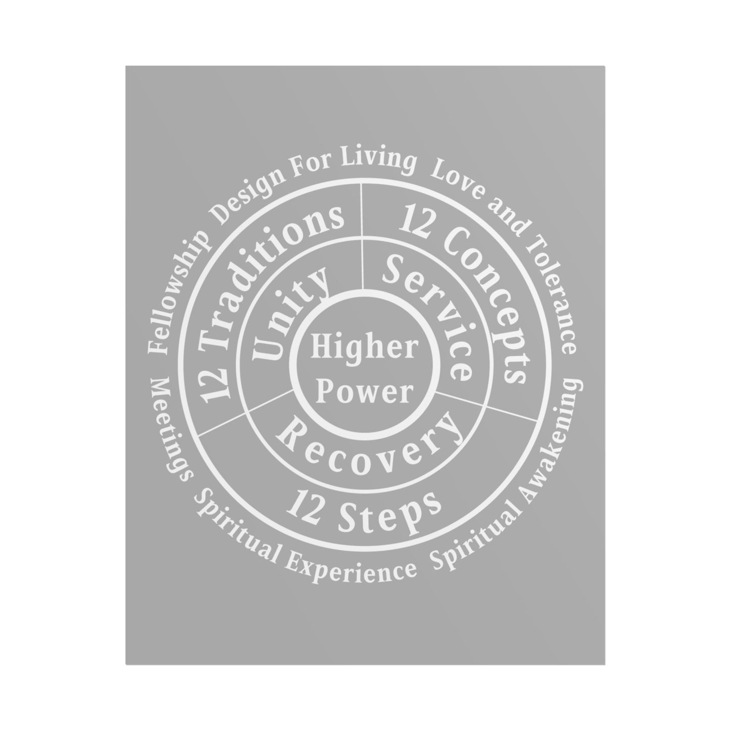 Haler Smith Rolled Poster - Higher Power 1 - Light Gray Matte Finish