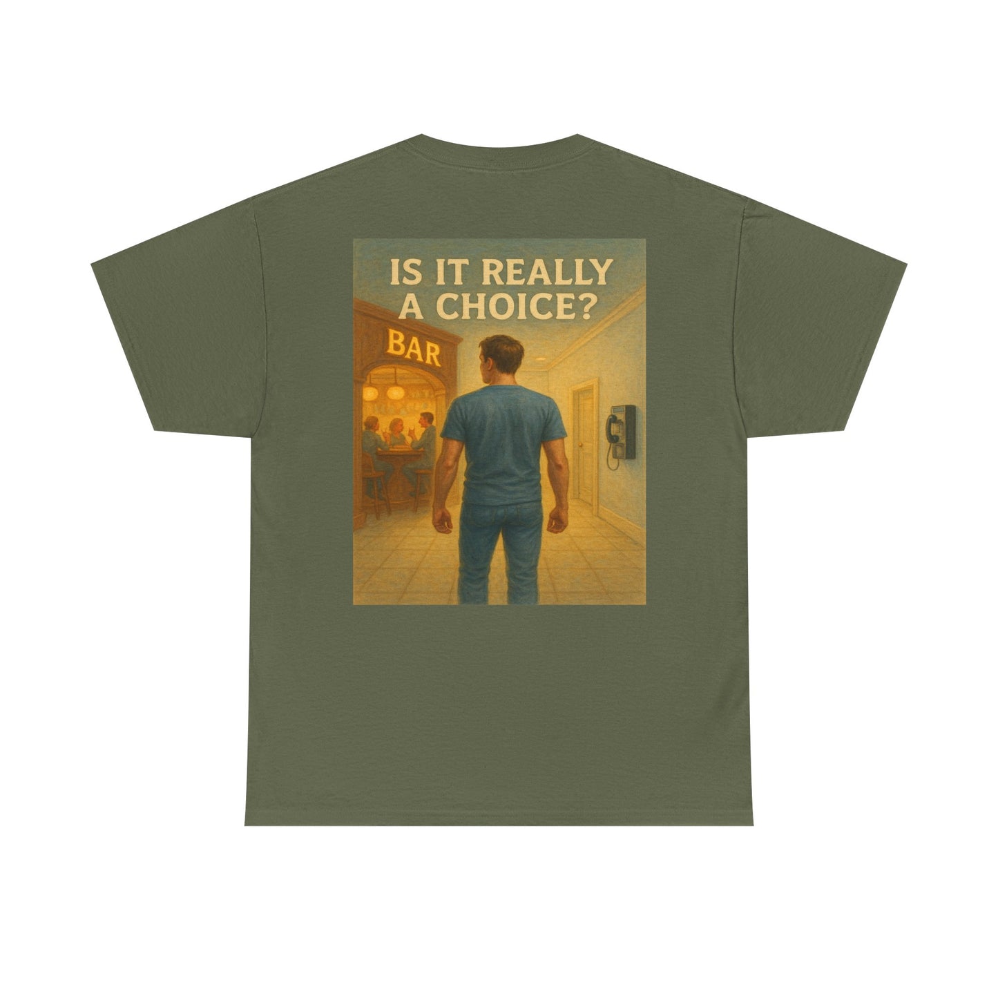 Haler Smith Heavy Cotton Short Sleeve Tee 2XL-5XL - Is It Really My Choice - Bar and Phone