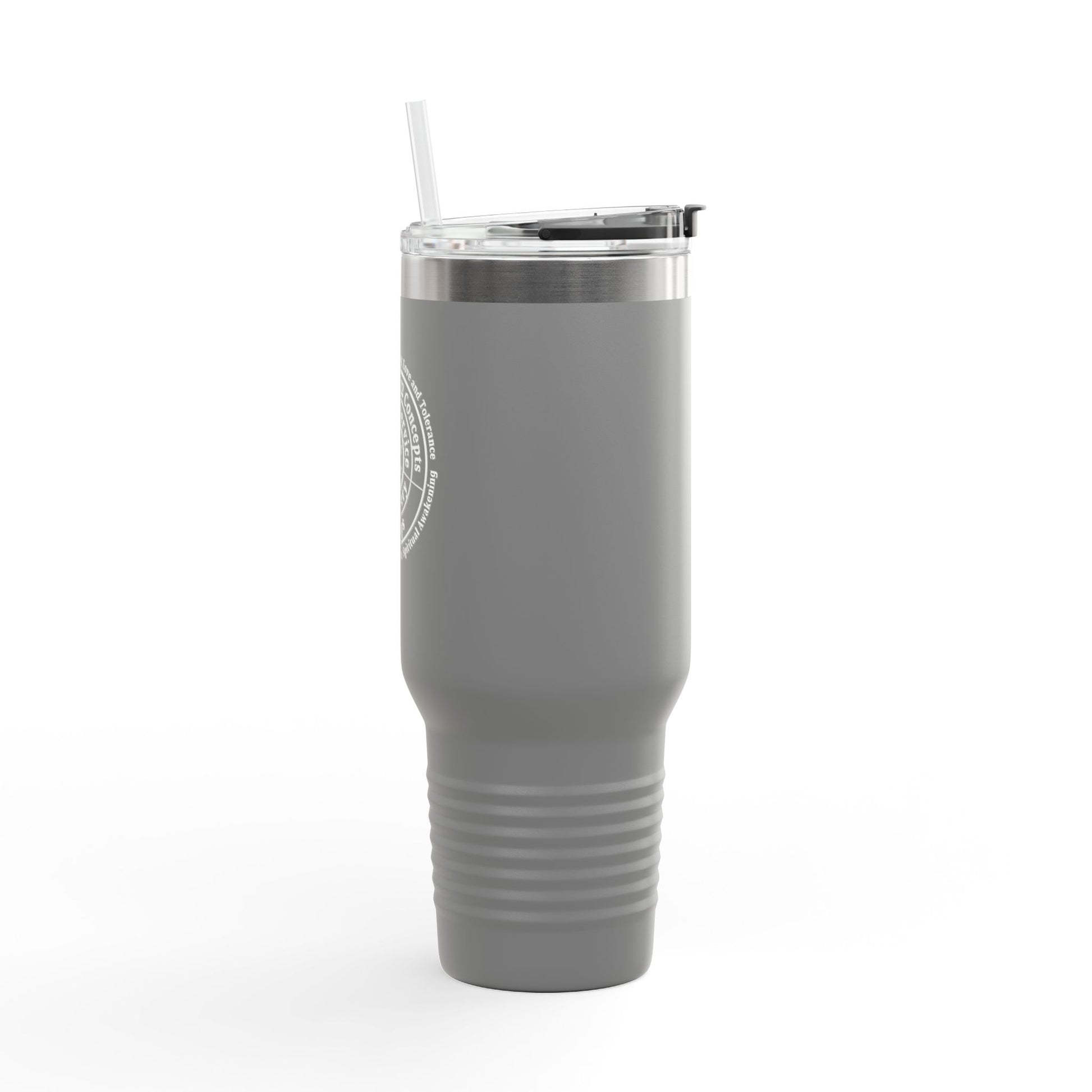 Haler Smith - Mug - Haler Smith Insulated Travel Mug with Straw 40 oz. - Higher Power 1 - White Letters