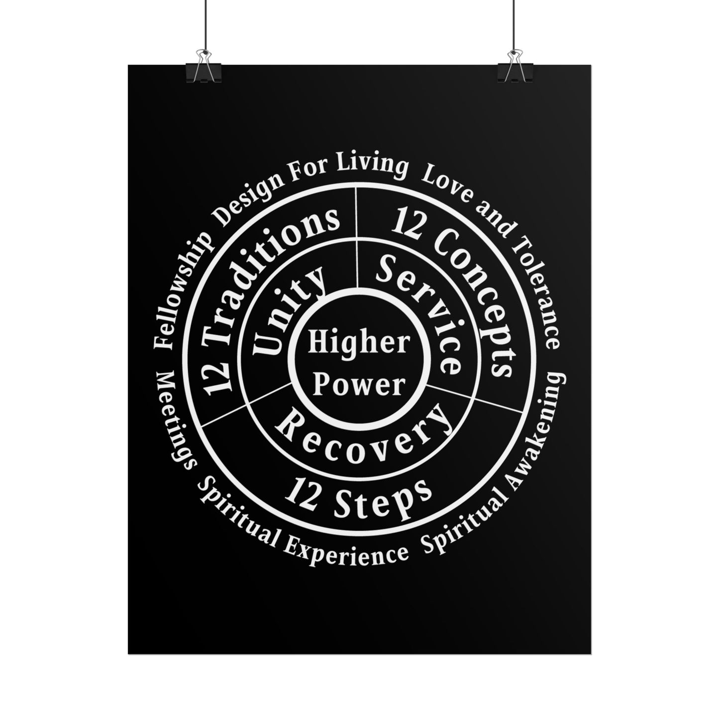 Haler Smith Rolled Poster - Higher Power 1 - Black Matte Finish