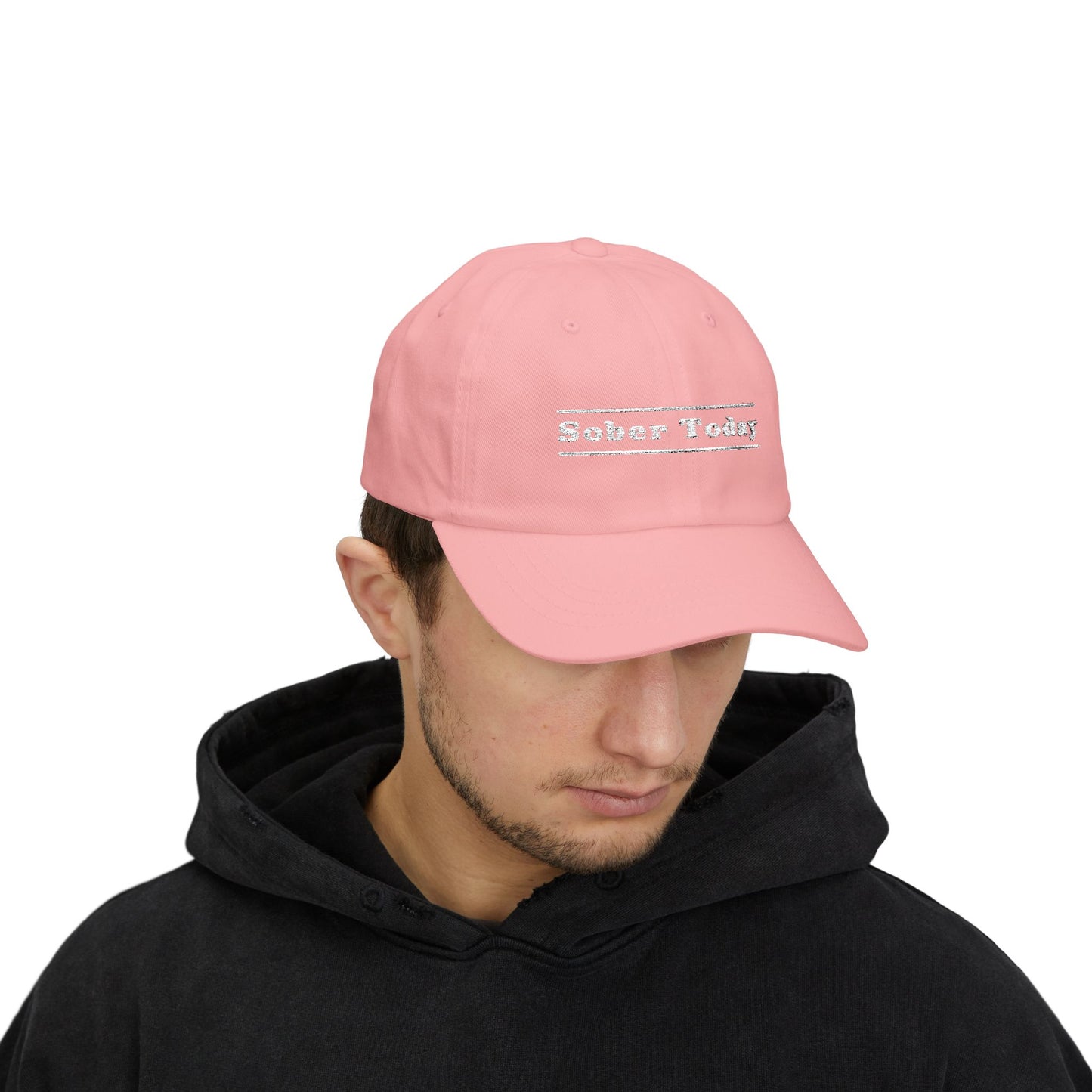 Haler Smith Dad Cap - Sober Today 3 - White