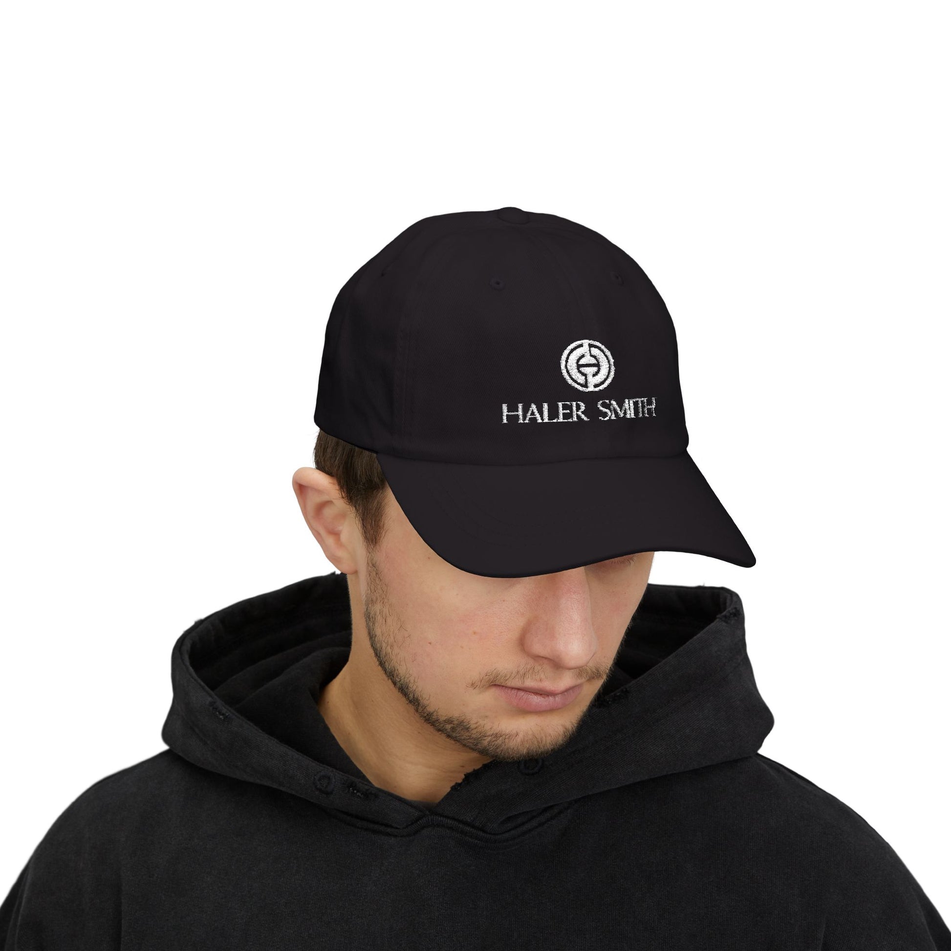 Haler Smith - Hats - Haler Smith Dad Cap - Haler Smith Logo - White