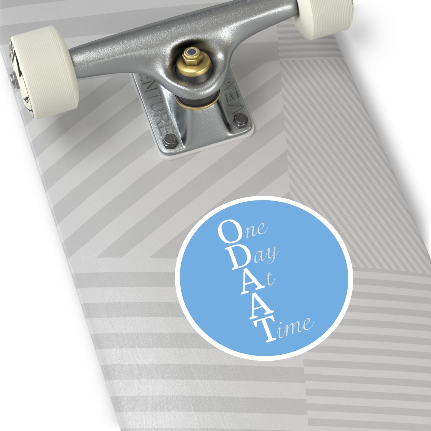 Haler Smith Vinyl Round Sticker - ODAAT - Light Blue