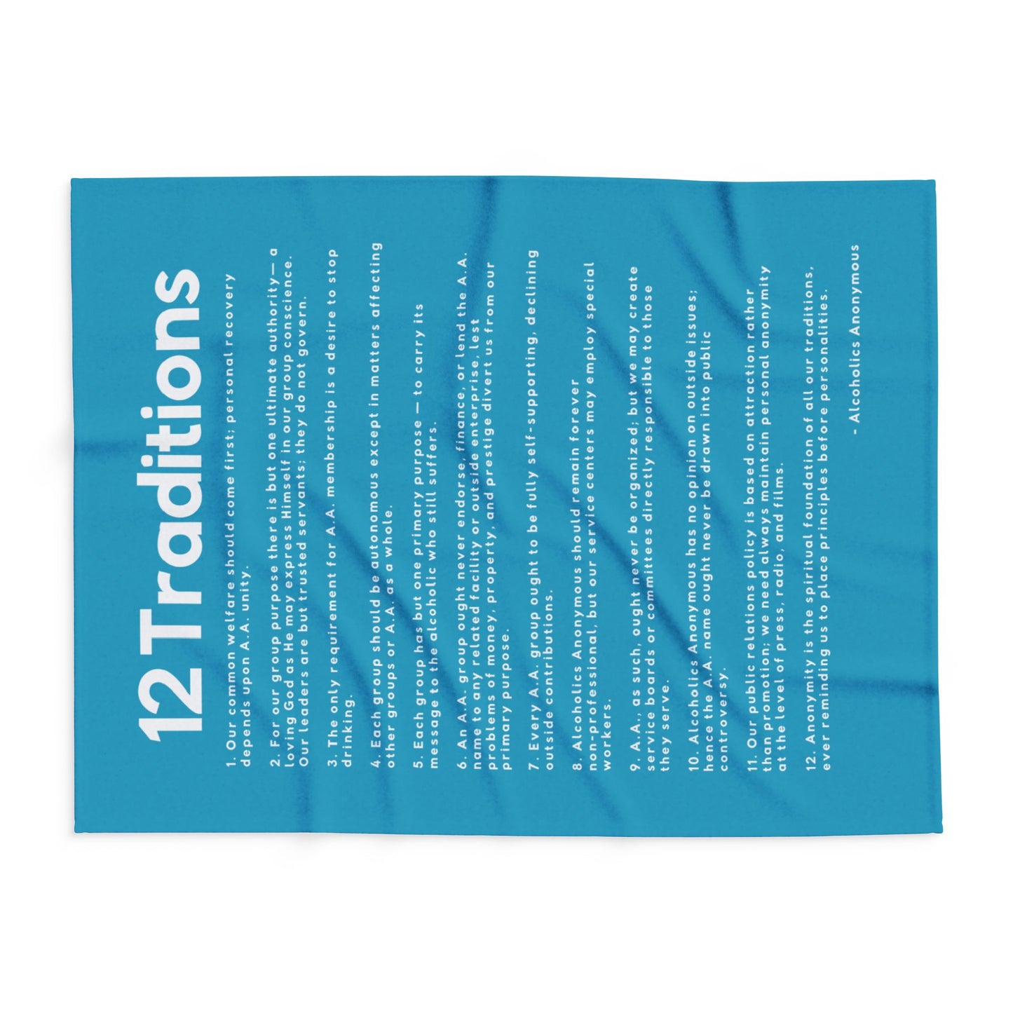 Haler Smith - Home Decor - Haler Smith Polar Fleece Blanket - 12 Traditions - Turquoise