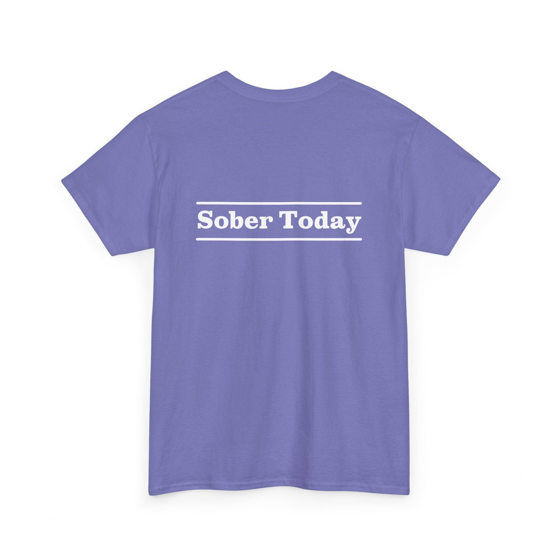 Haler Smith - T-Shirt - Haler Smith Heavy Cotton Short Sleeve Tee - Sober Today 3 - S - XL