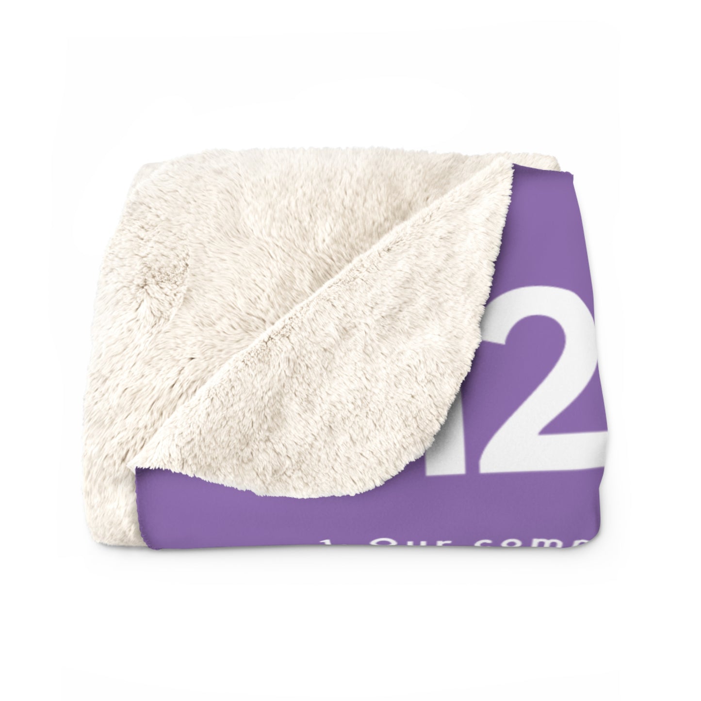 Haler Smith - Home Decor - Haler Smith Sherpa Fleece Blanket - 12 Traditions - Light Purple