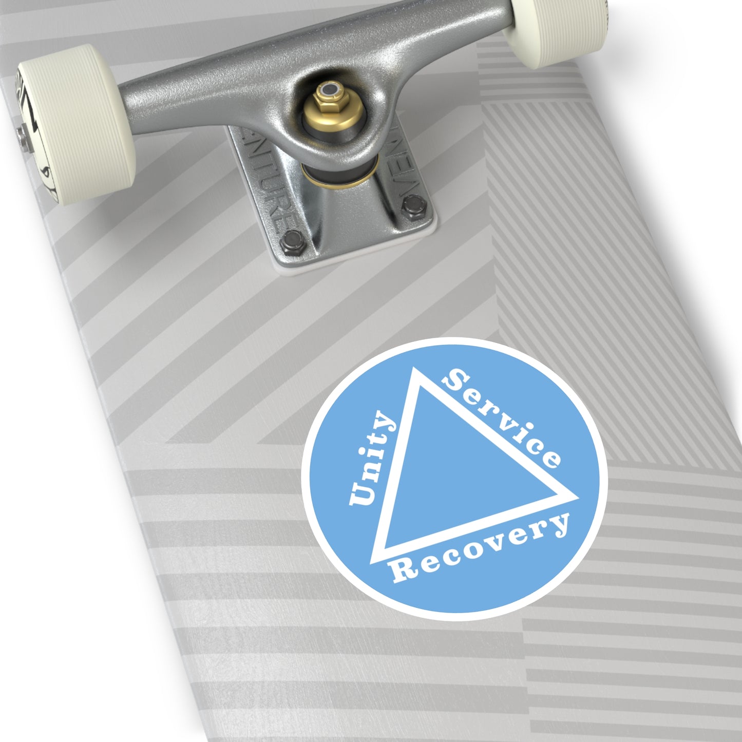 Haler Smith Vinyl Round Sticker - Unity Service Recovery 1 - Light Blue