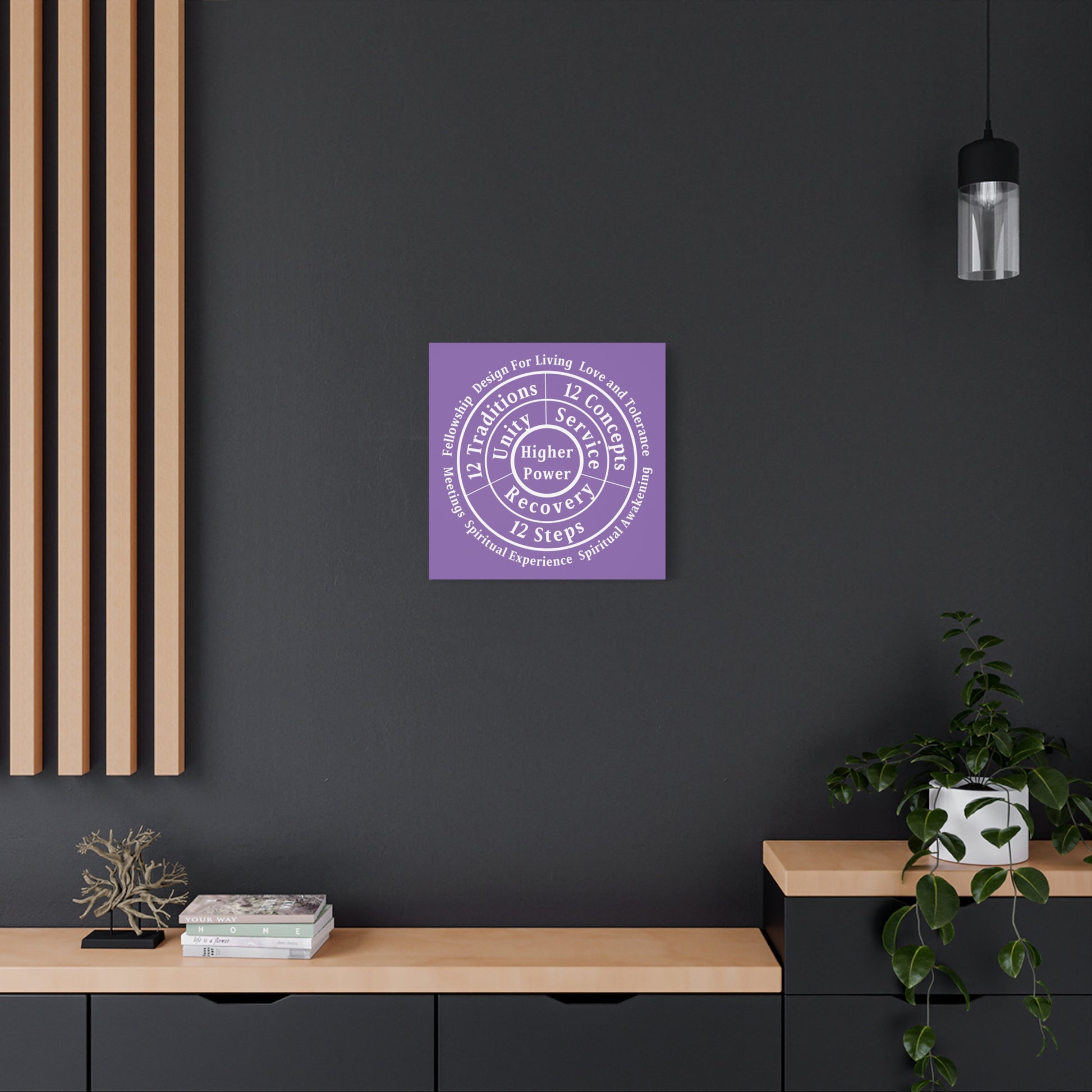 Haler Smith - Canvas - Haler Smith Matte Canvas - Higher Power 1 - Light Purple Matte Finish