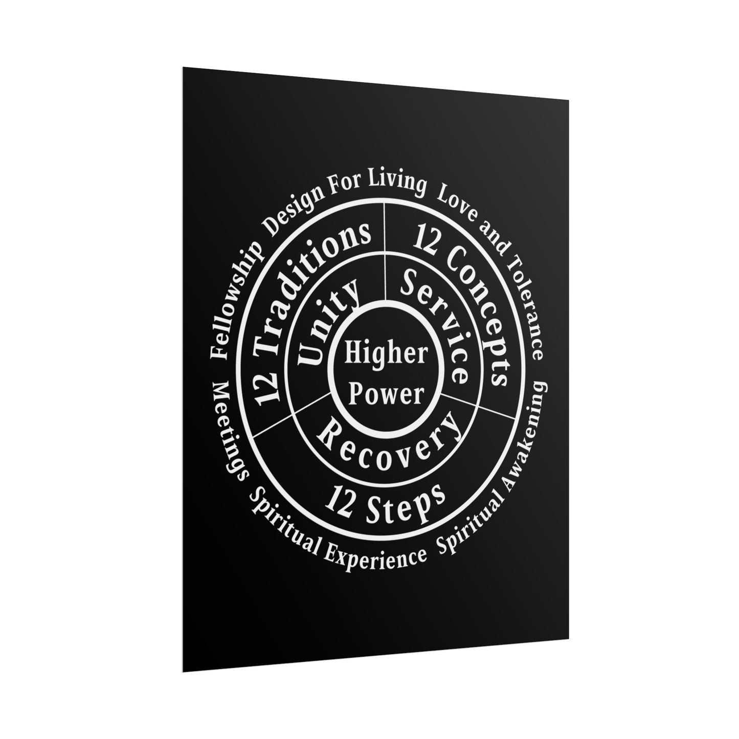 Haler Smith Rolled Poster - Higher Power 1 - Black Matte Finish