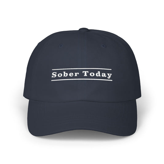 Haler Smith - Hats - Haler Smith Dad Cap - Sober Today 3 - White