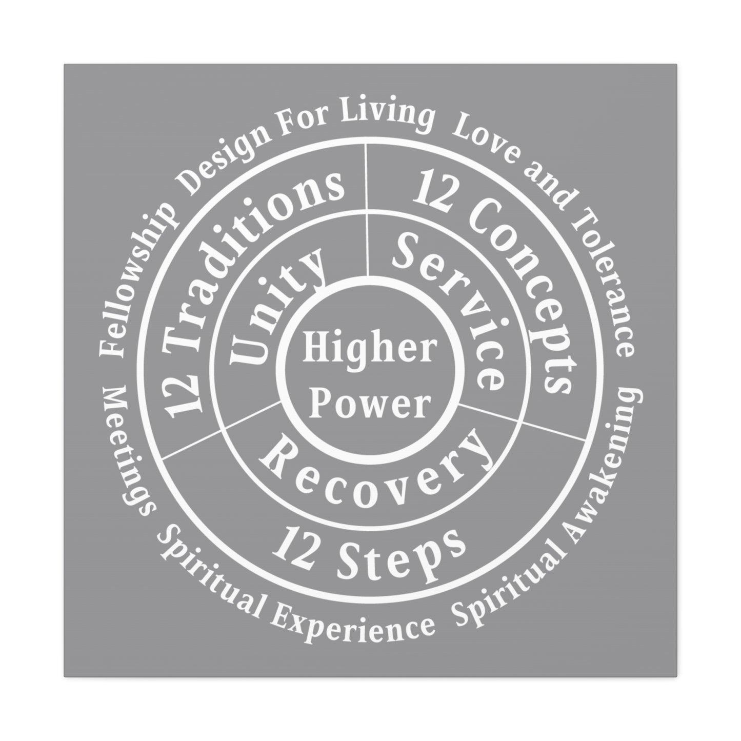 Haler Smith - Canvas - Haler Smith Matte Canvas - Higher Power 1 - Gray Matte Finish