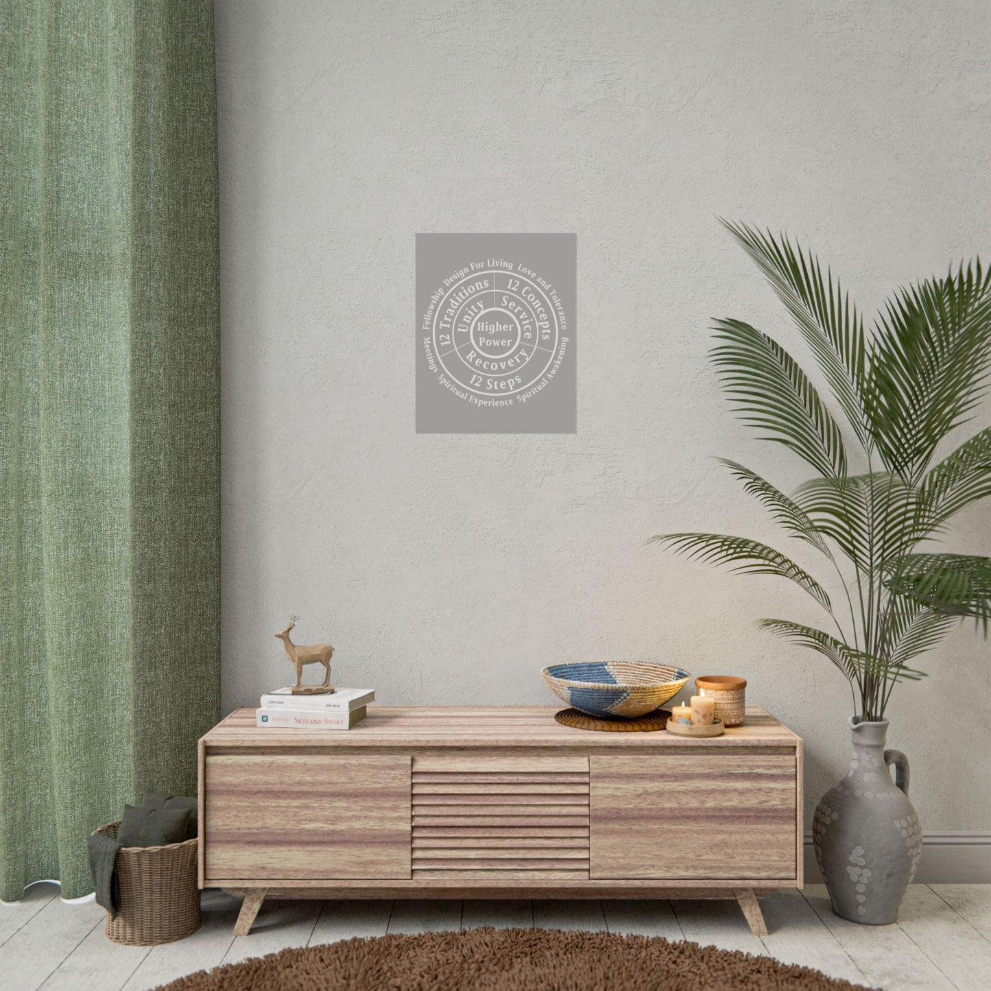 Haler Smith Rolled Poster - Higher Power 1 - Light Gray Matte Finish
