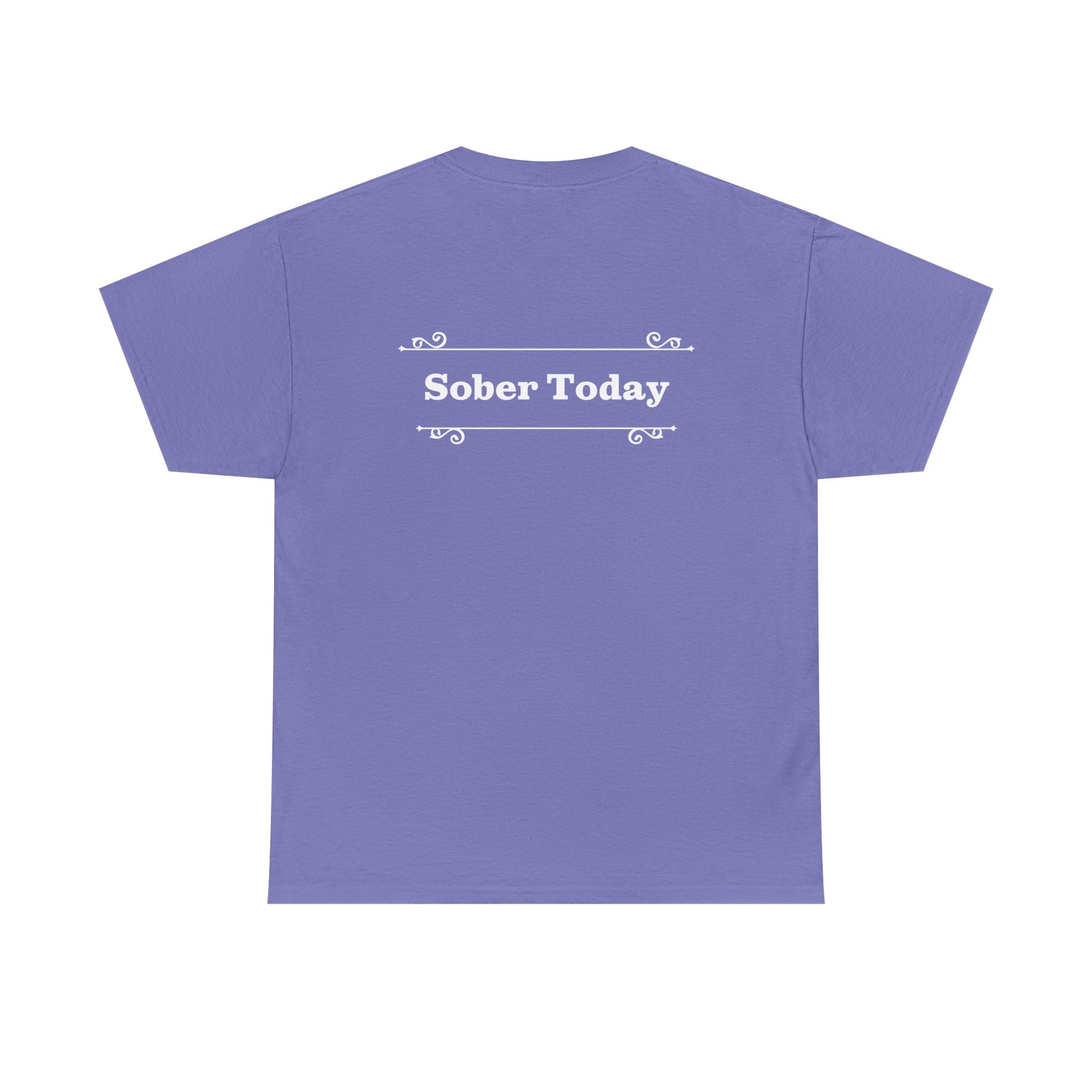 Haler Smith - T-Shirt - Haler Smith Heavy Cotton Short Sleeve Tee - Sober Today 1 - S - XL