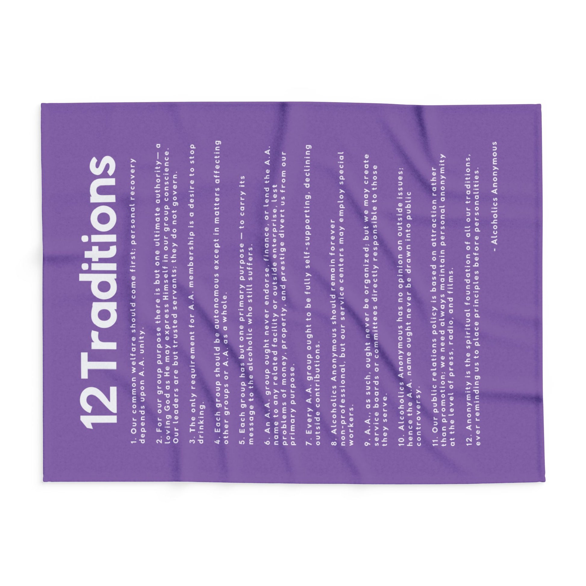 Haler Smith - Home Decor - Haler Smith Polar Fleece Blanket - 12 Traditions - Light Purple