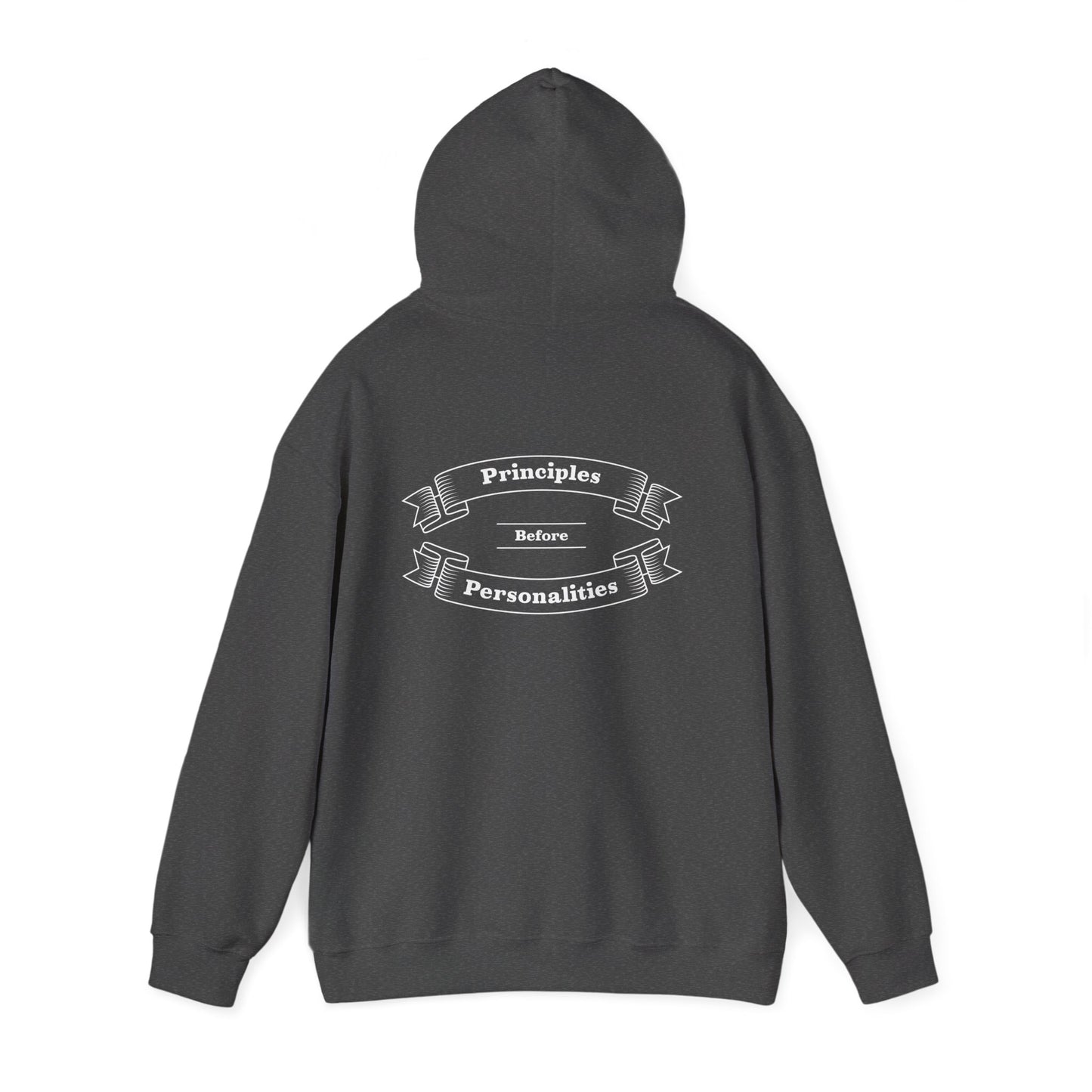 Haler Smith - Hoodie - Haler Smith Cotton Blend Hooded Sweatshirt Hoodie - Principles Before Personalities 1 - S - XL