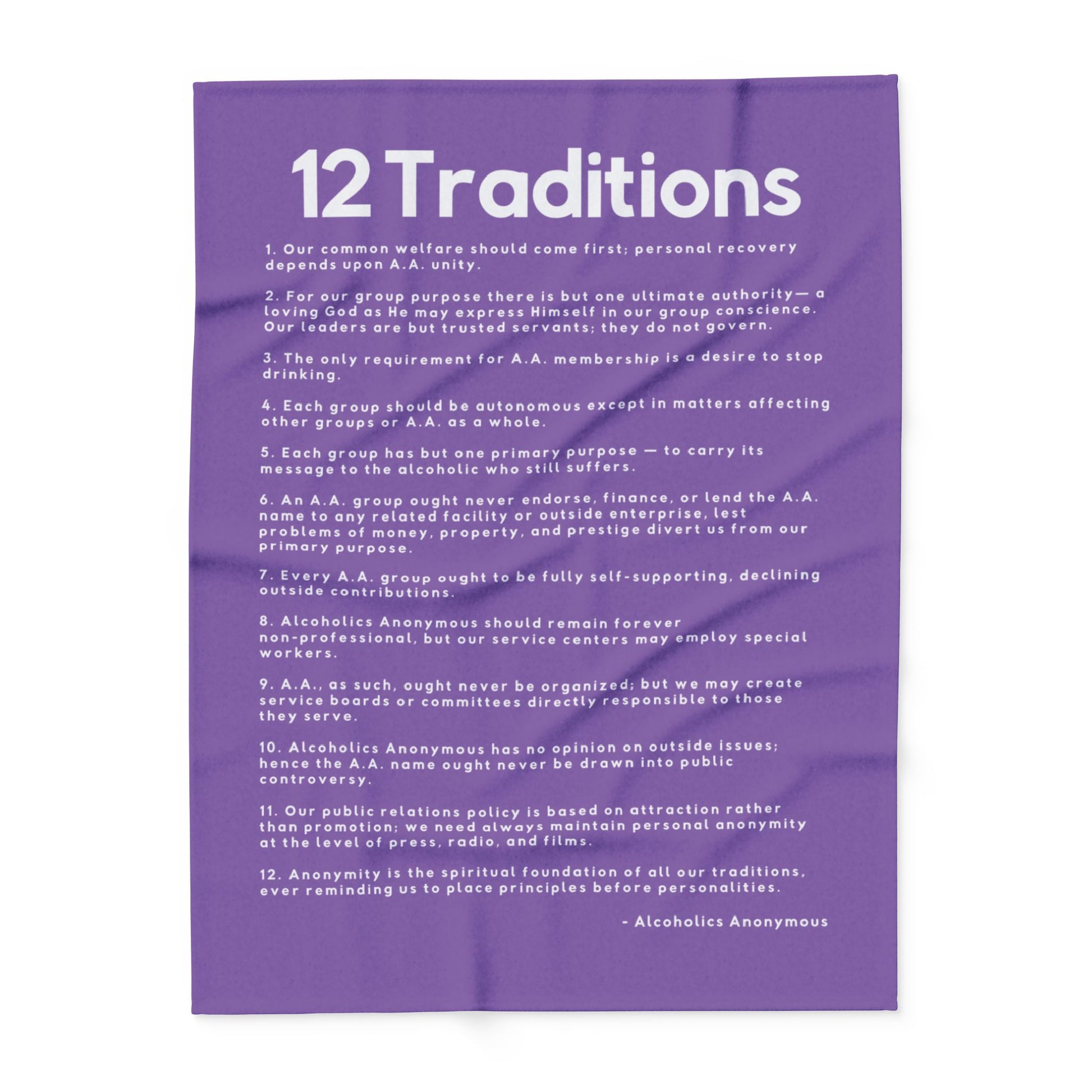 Haler Smith - Home Decor - Haler Smith Polar Fleece Blanket - 12 Traditions - Light Purple