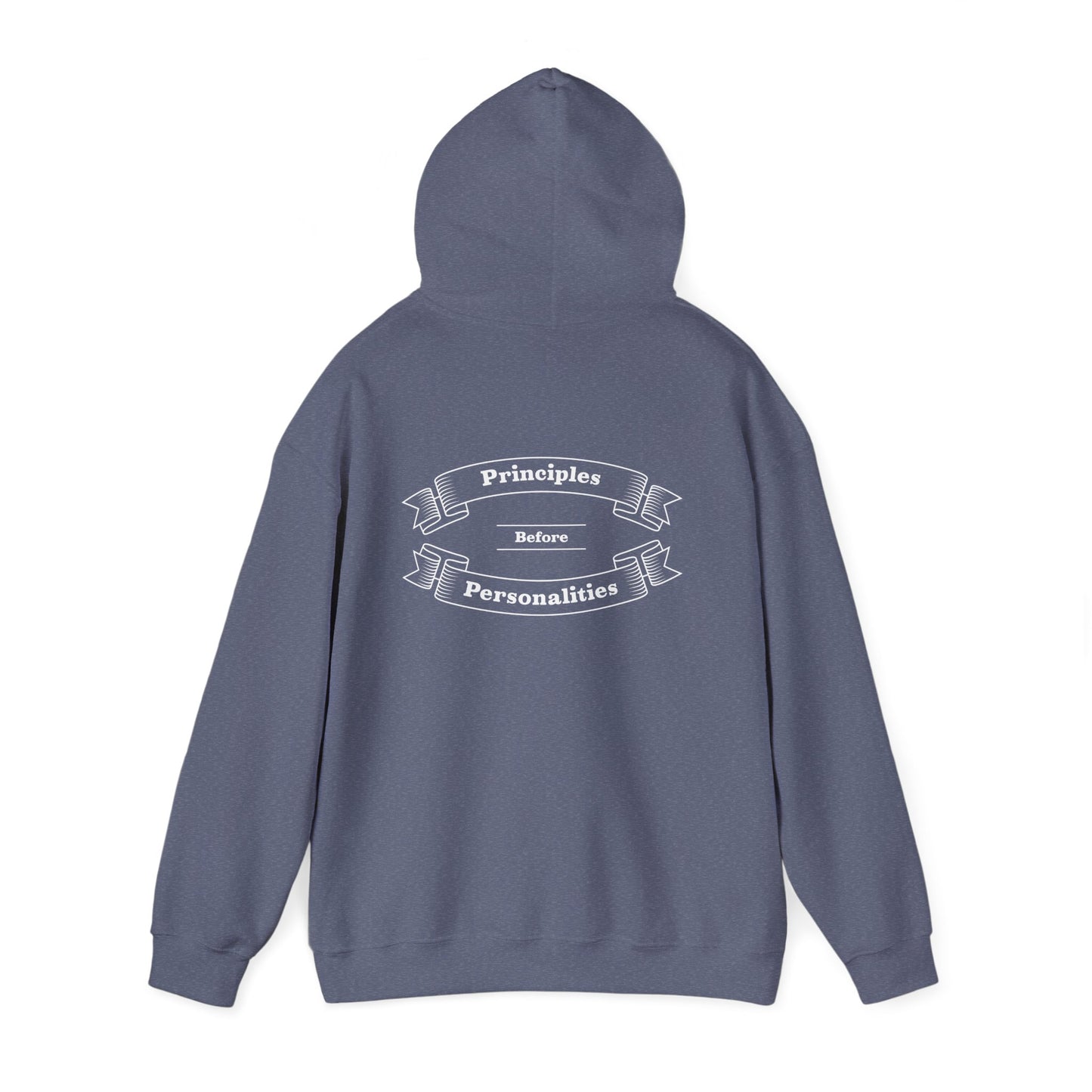 Haler Smith - Hoodie - Haler Smith Cotton Blend Hooded Sweatshirt Hoodie - Principles Before Personalities 1 - 2XL - 5XL