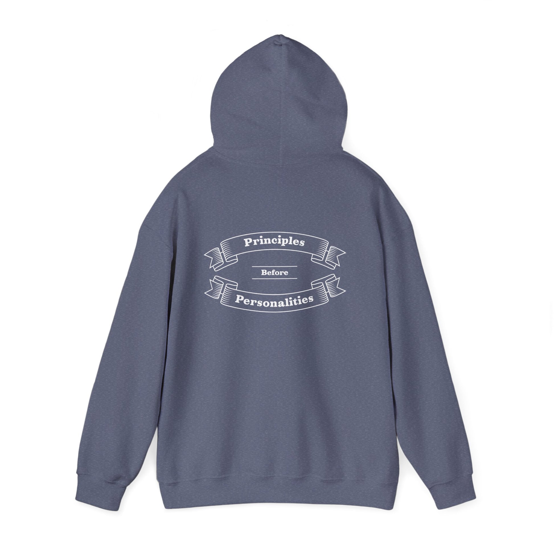 Haler Smith - Hoodie - Haler Smith Cotton Blend Hooded Sweatshirt Hoodie - Principles Before Personalities 1 - 2XL - 5XL