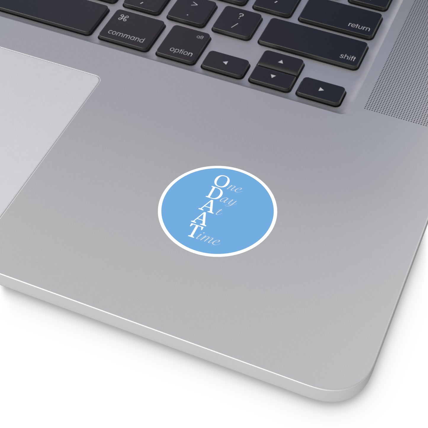 Haler Smith Vinyl Round Sticker - ODAAT - Light Blue