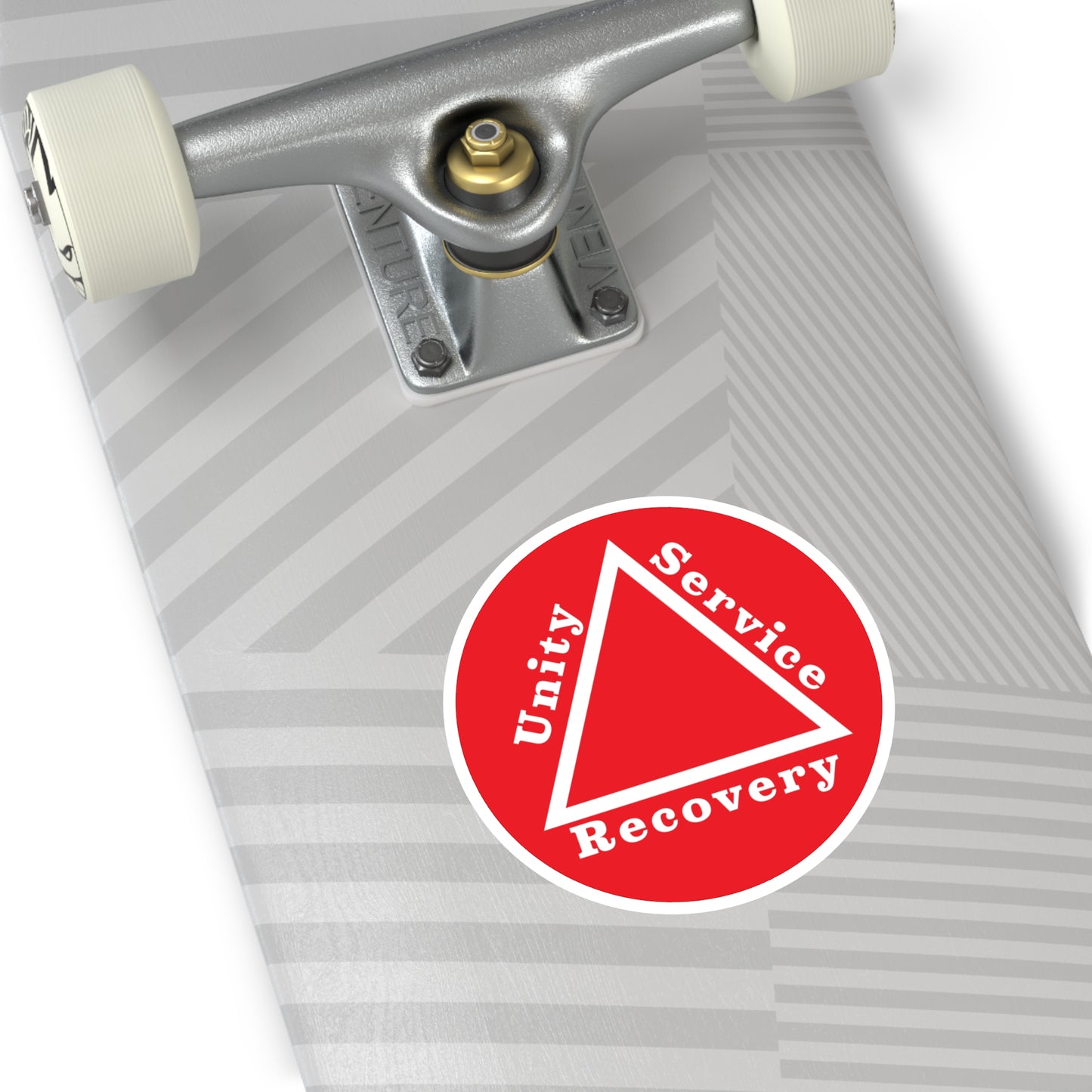 Haler Smith Vinyl Round Sticker - Unity Service Recovery 1 - Red