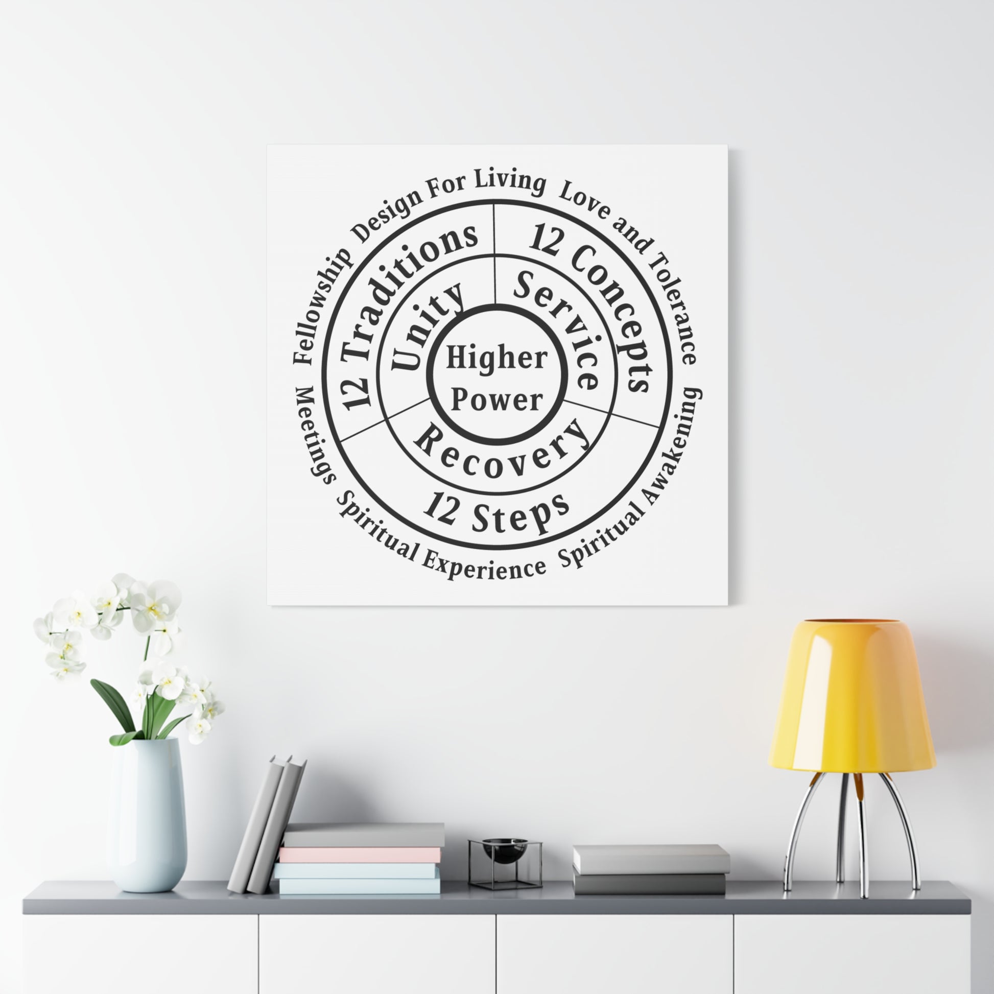 Haler Smith - Canvas - Haler Smith Matte Canvas - Higher Power 1 - White Matte Finish