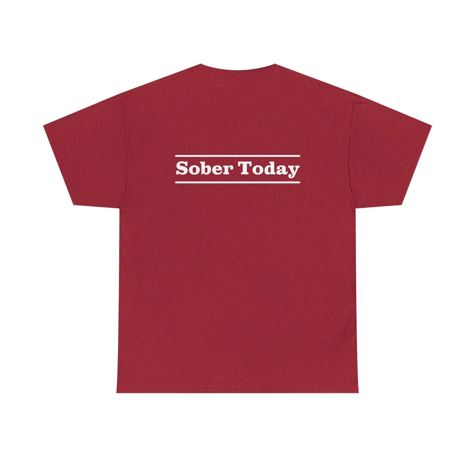 Haler Smith - T-Shirt - Haler Smith Heavy Cotton Short Sleeve Tee - Sober Today 3 - S - XL